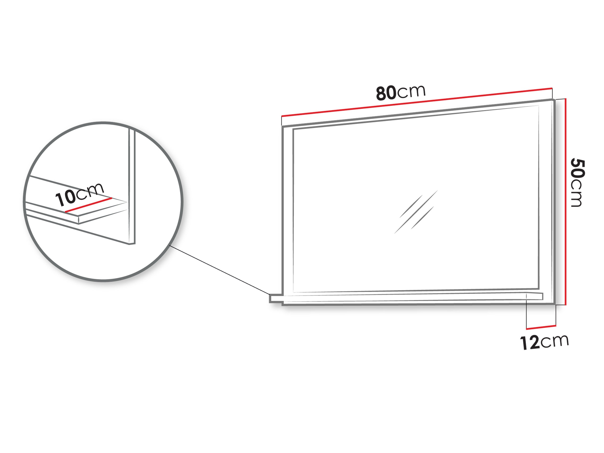 Καθρέφτης μπάνιου Sodalis (Κασμίρι)