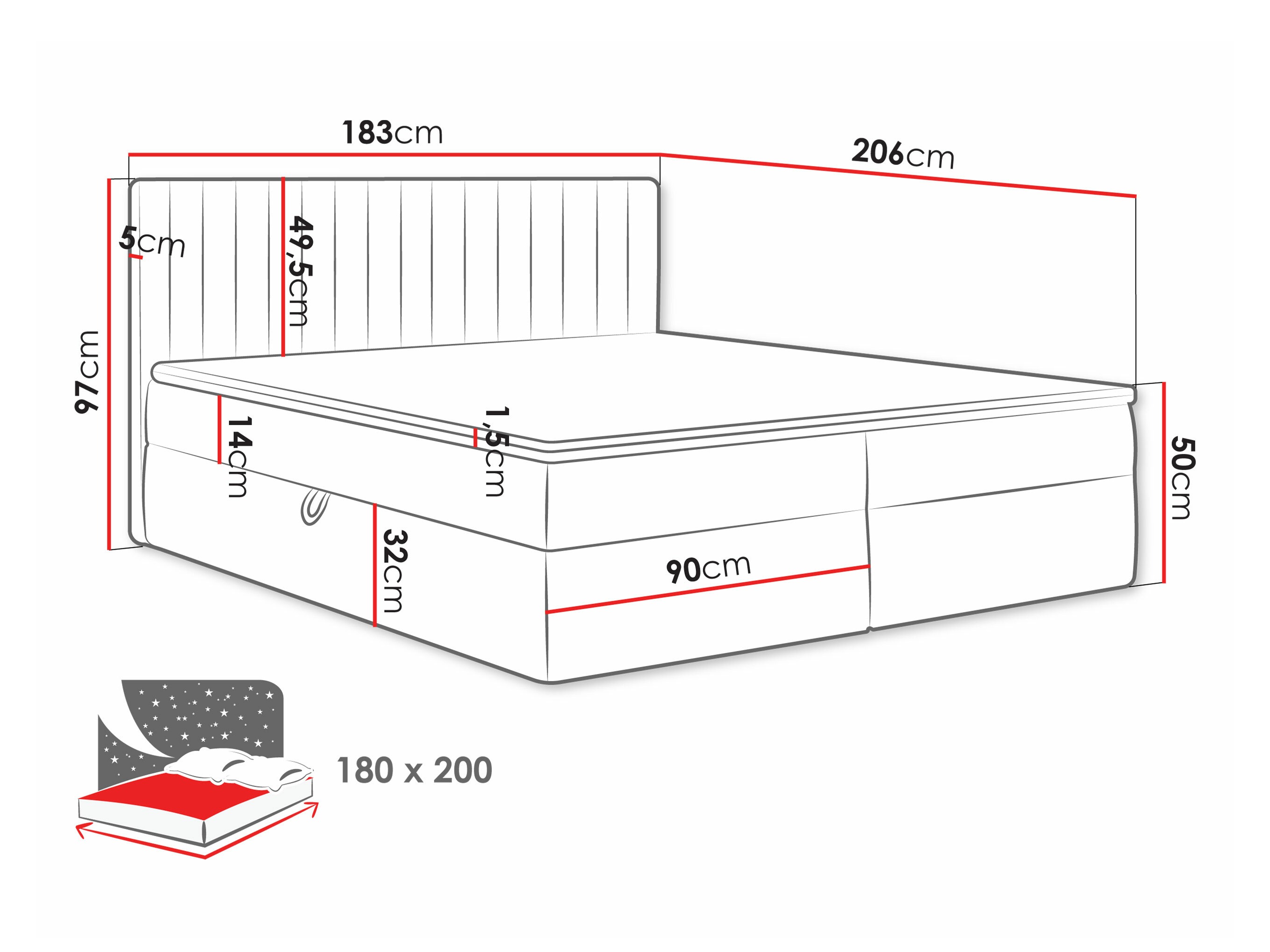 Κρεβάτι continental Comfivo Apis I (Manila 02)