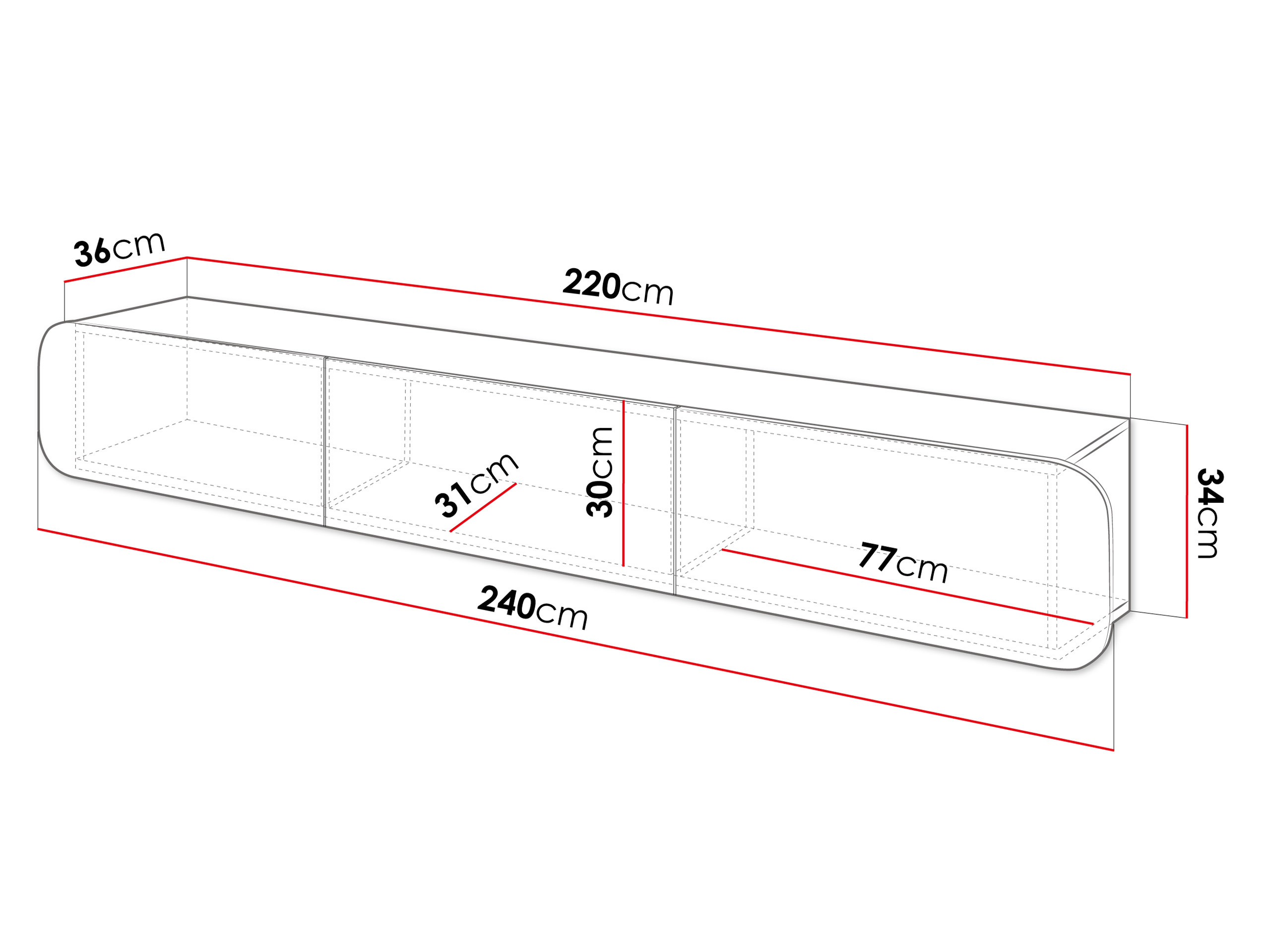 Έπιπλο τηλεόρασης Mara