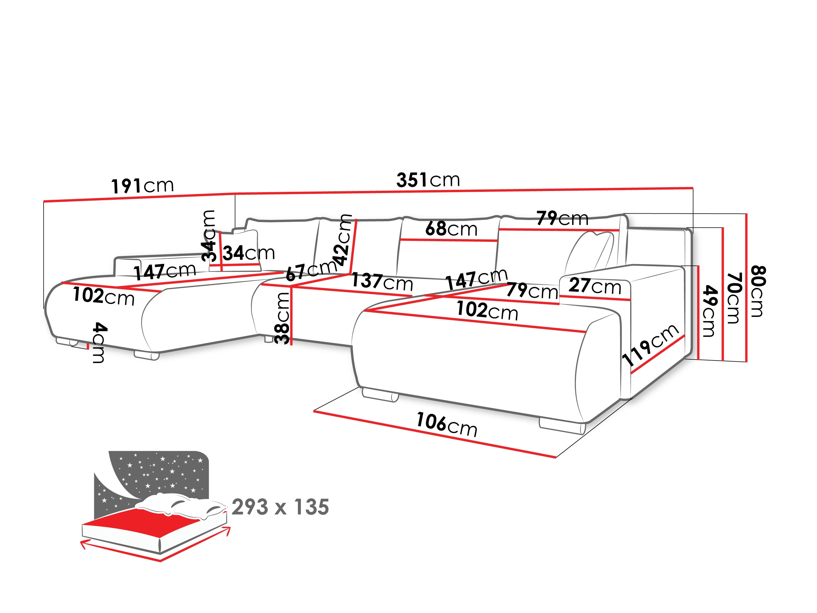 Γωνιακός Καναπές Comfivo Equus (Poso 100)