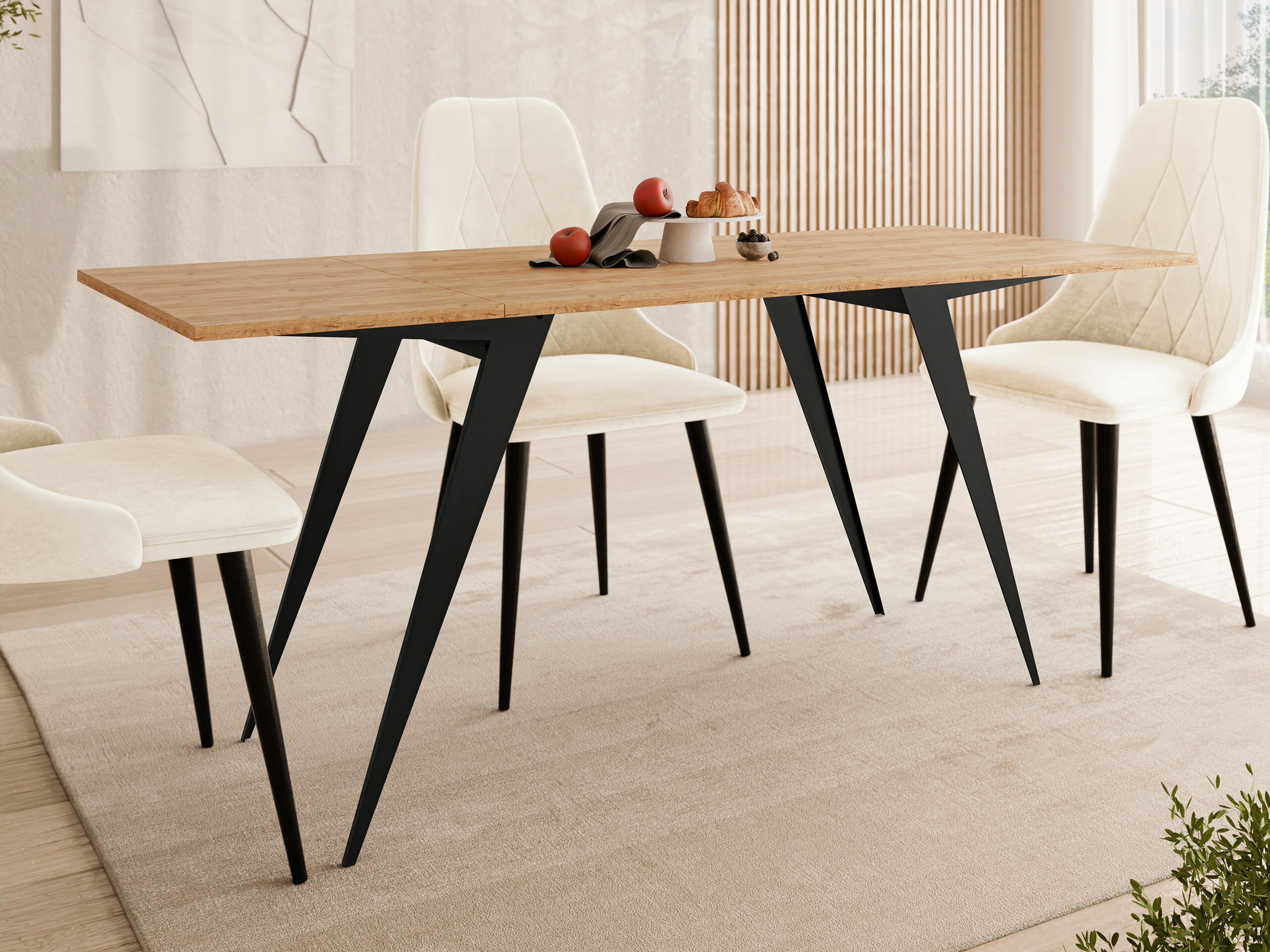 Transforming τραπεζάκι σαλονιού Oswego 150 (Craft χρυσή βελανιδιά + Μαύρο)