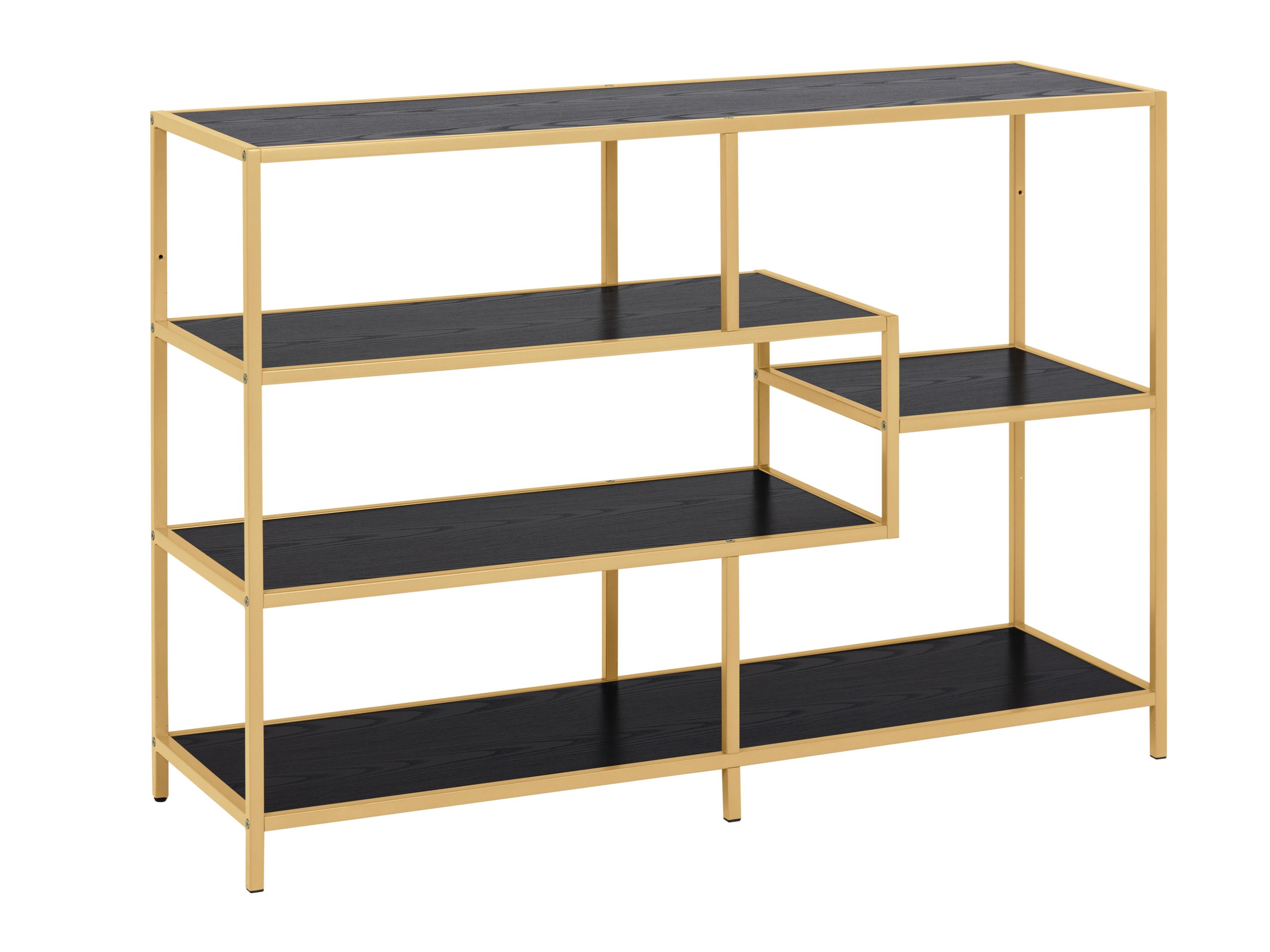 Βιβλιοθήκη Norsica Sevferi 102 (Μαύρη Φράξος + Χρυσό)