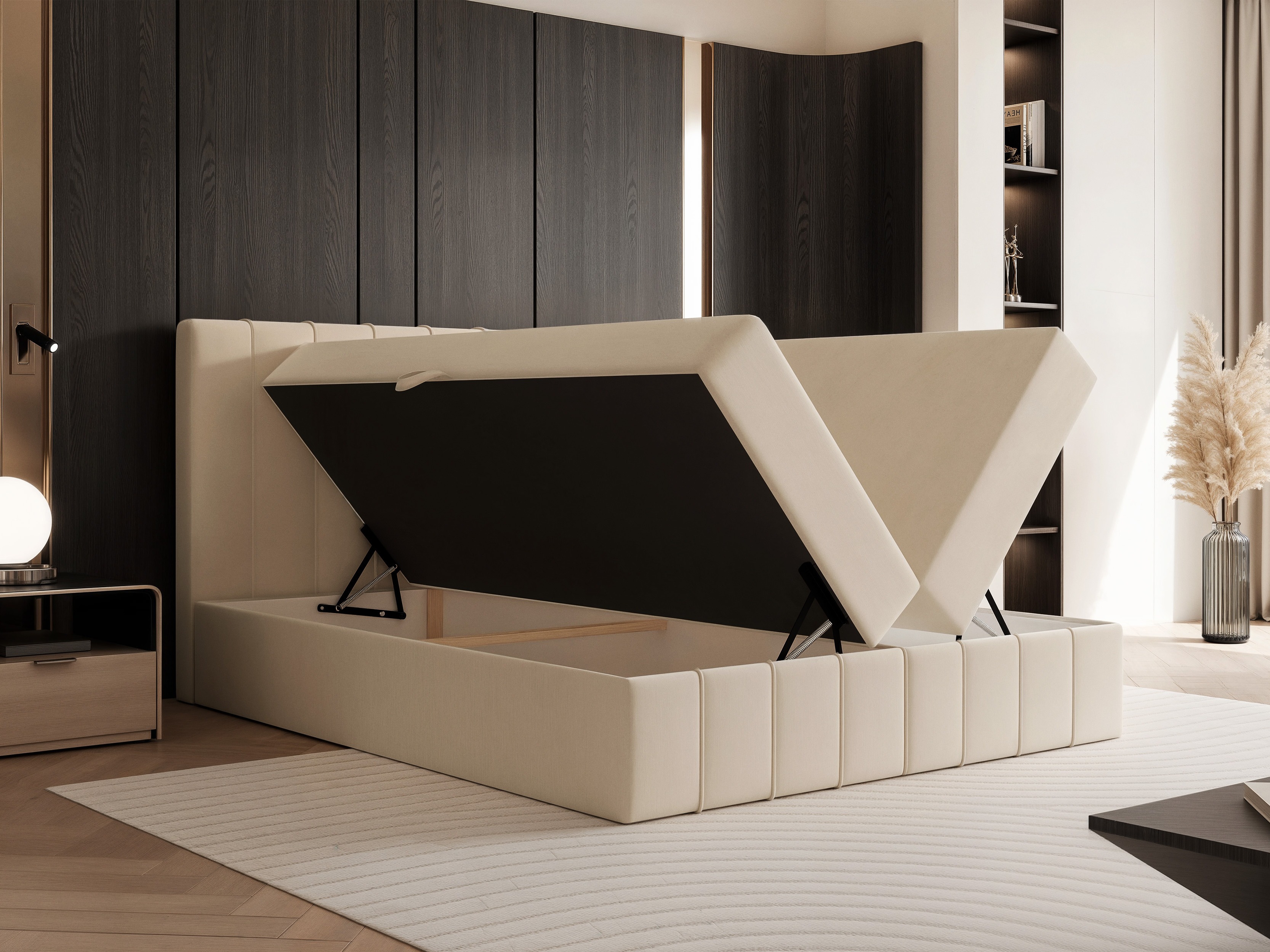 Continental bed Martinez 125 (Lumi 84)