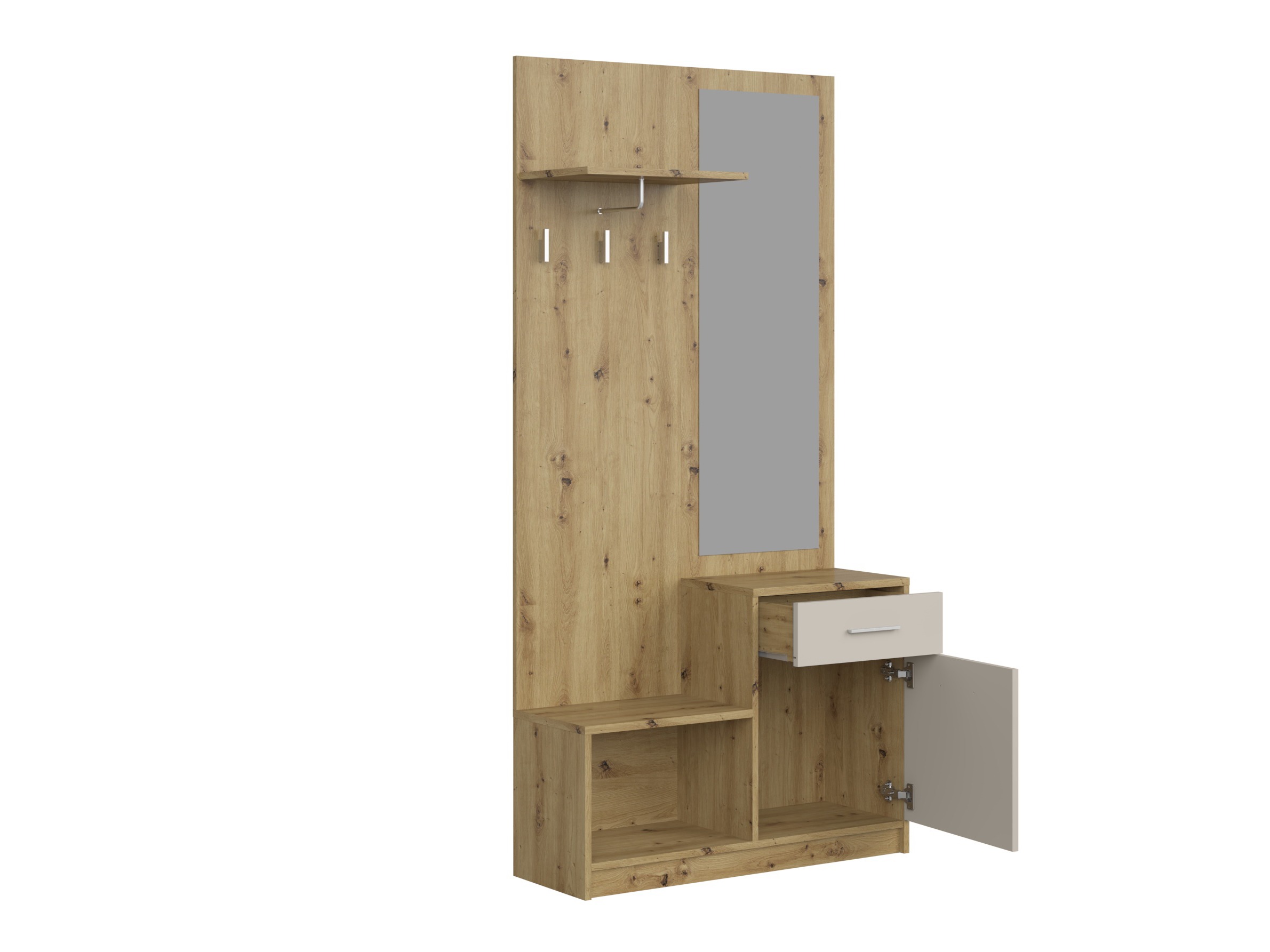 Hallway set Houston 2084 (Artisan oak + Cashmere)