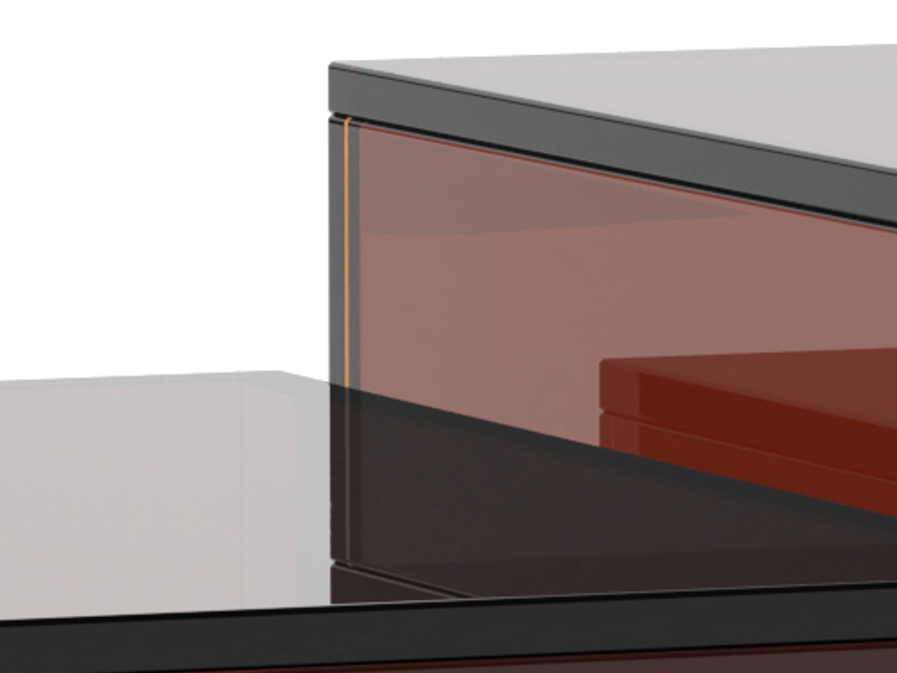 Σετ τραπεζιών σαλονιού Norsica 1007 (Καφέ)