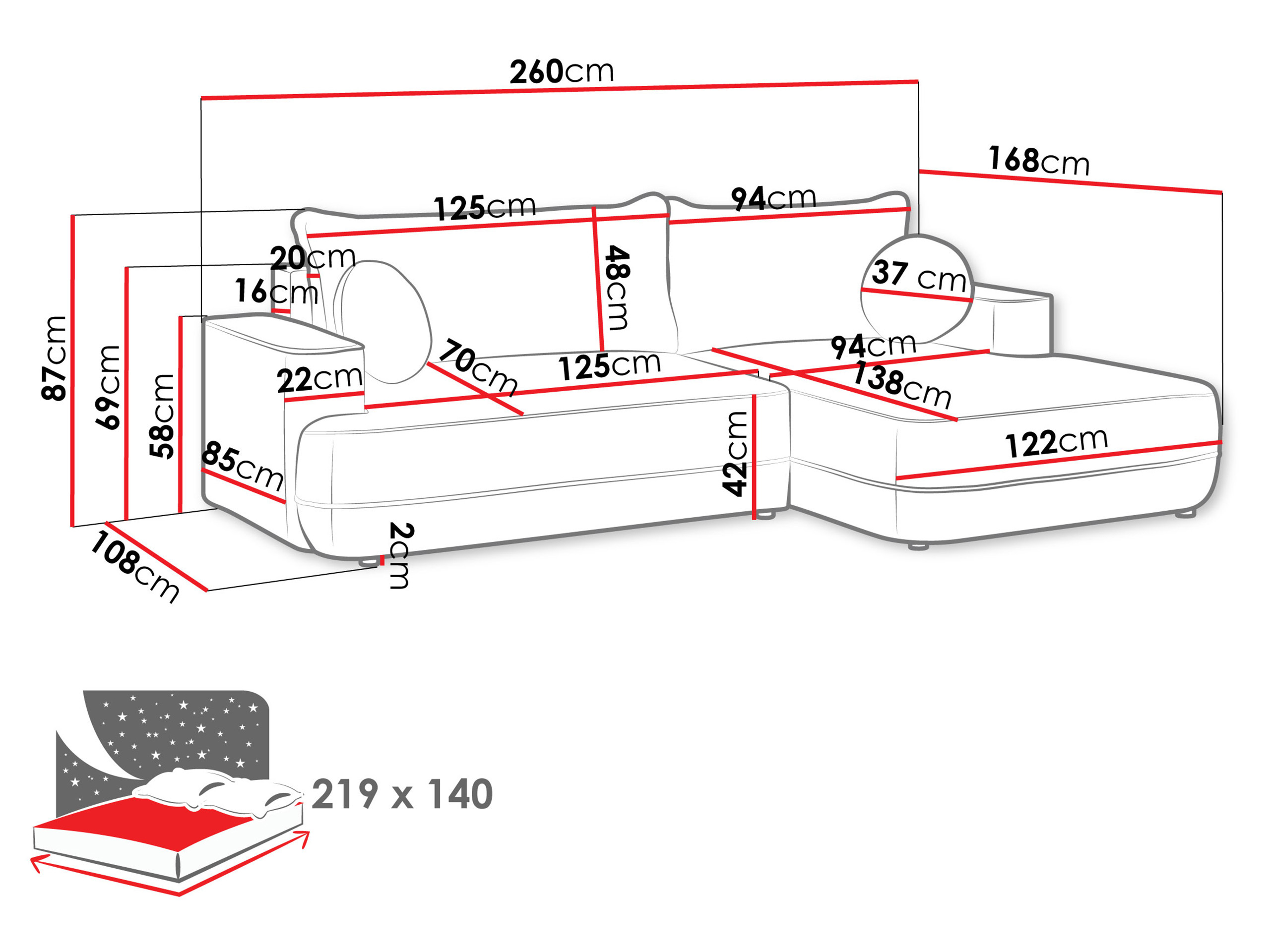 Γωνιακός Καναπές Magal I (Velo 623)
