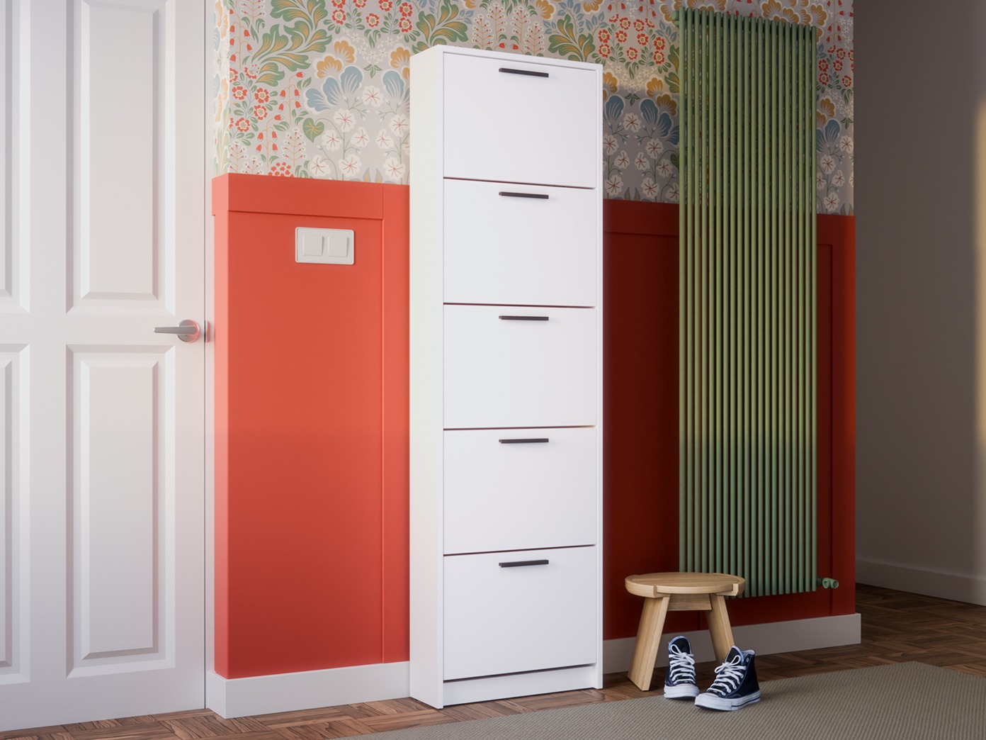 Παπουτσοθήκη Ontario 187 (Άσπρο)