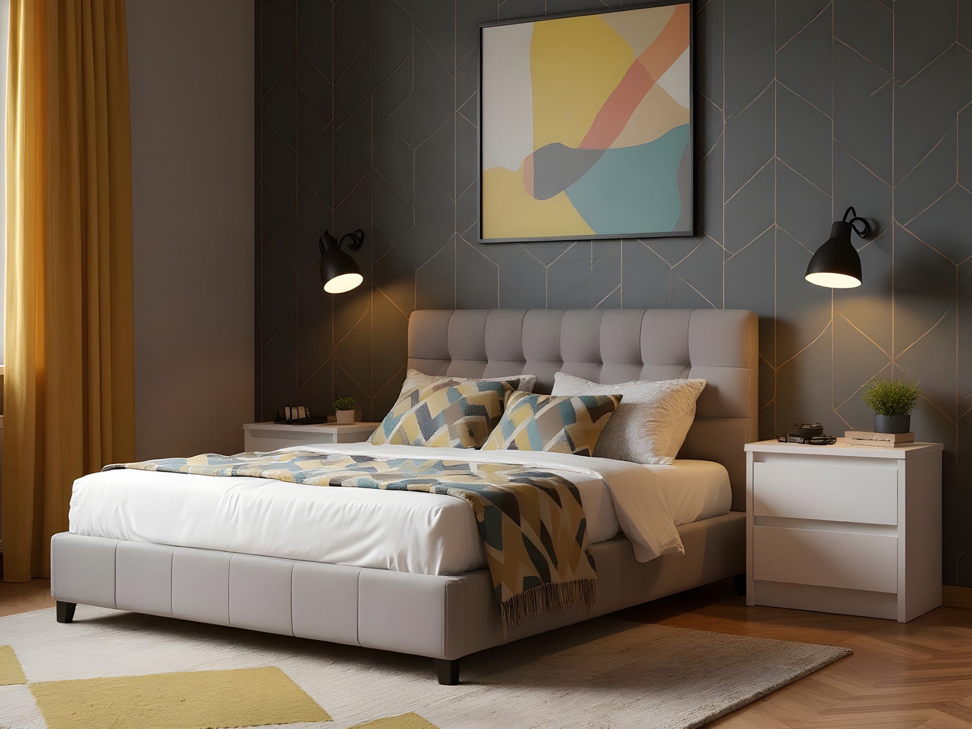 Κομοδίνο Ontario 197 (Άσπρο)