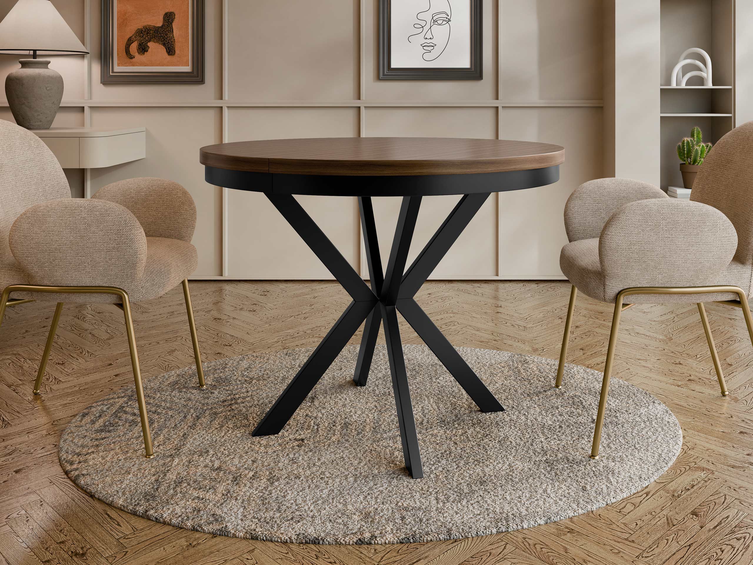 Τραπέζι Oswego 156 (Καρυδί)