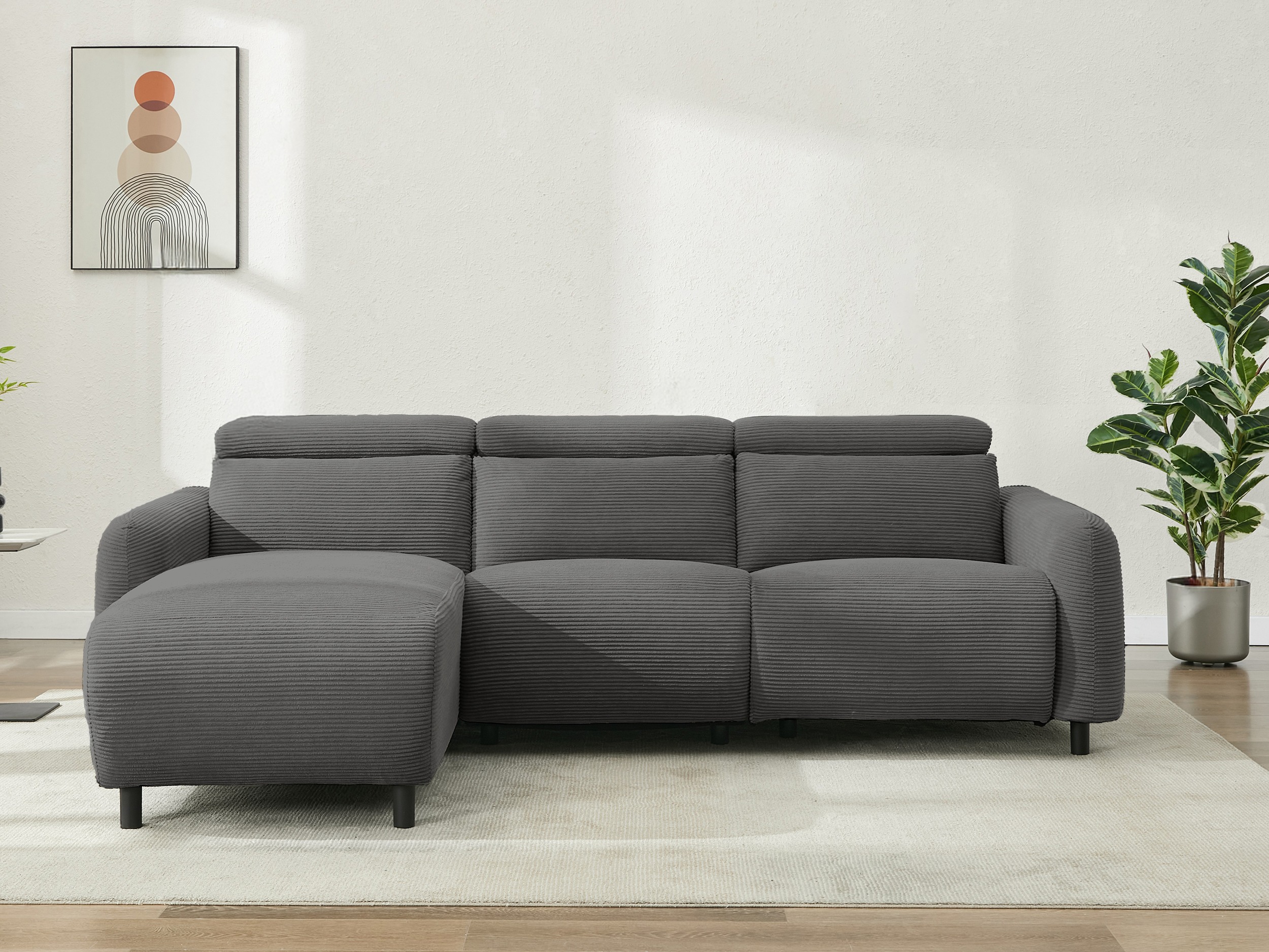 Corner sofa recliner Denton 1509 (Anthracite)