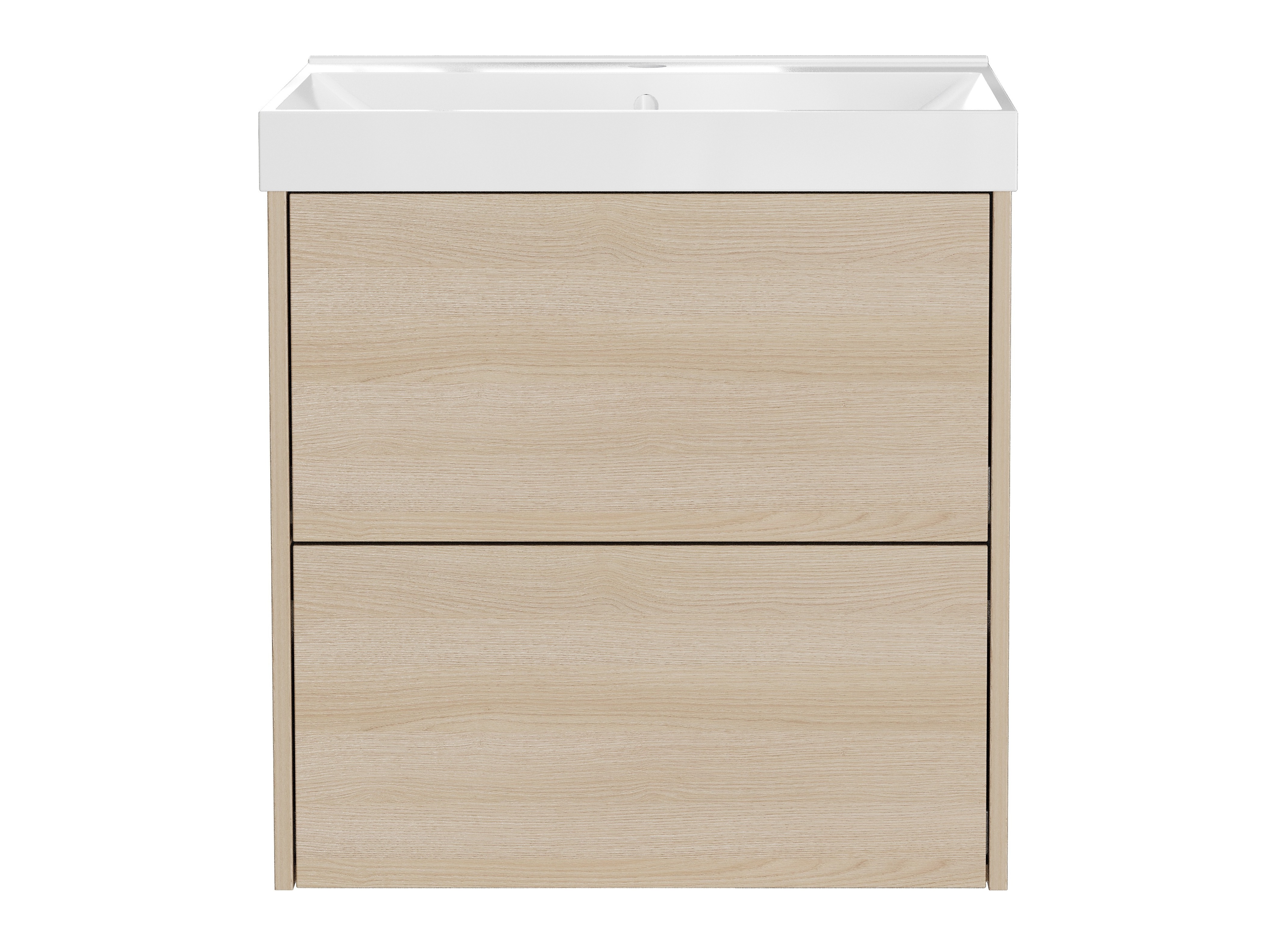 Επιτοίχιο ντουλάπι μπάνιου με υποδοχή νιπτήρα Sacramento 524 (Δρυς)