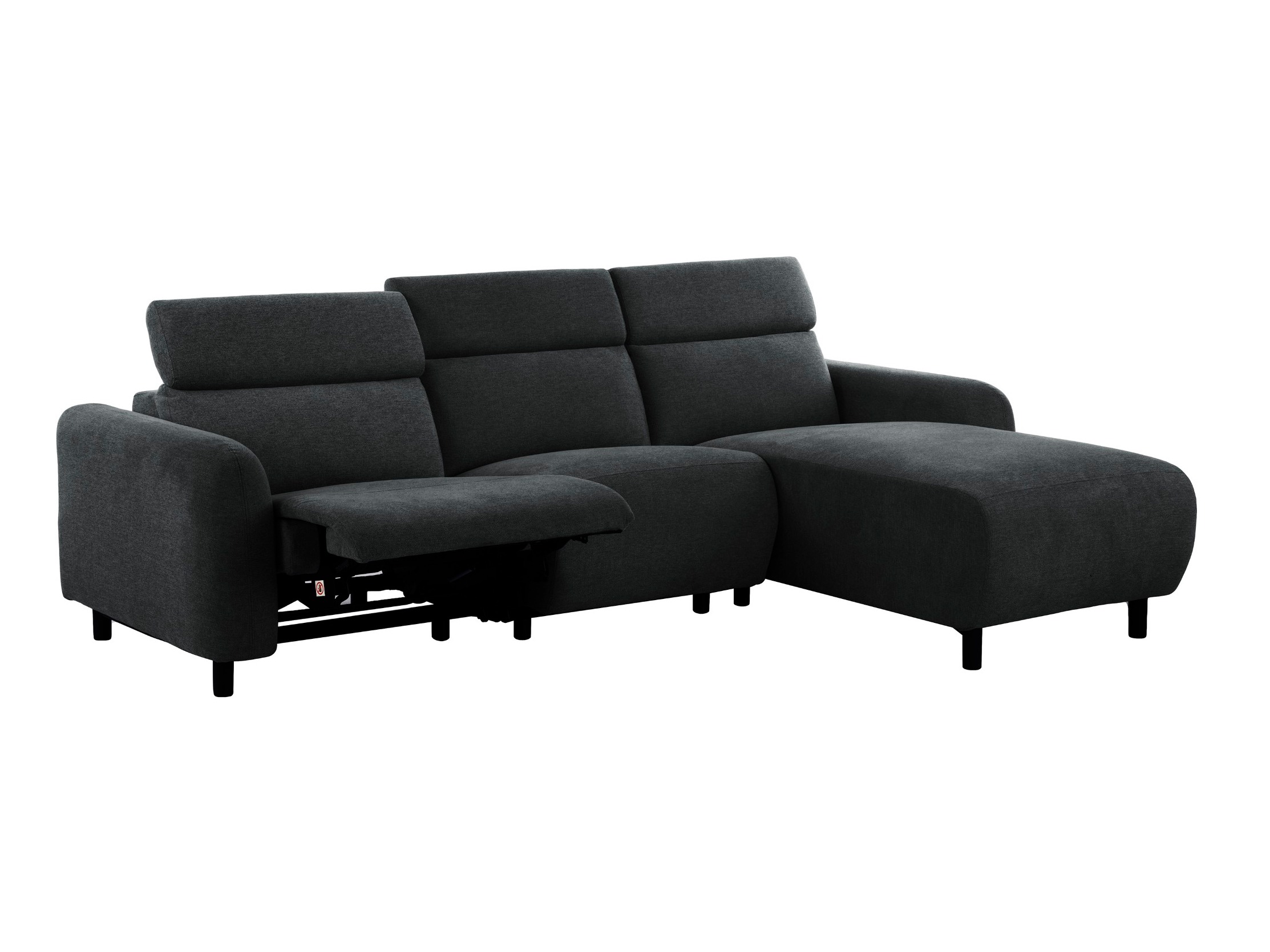 Ρυθμιζόμενος γωνιακός καναπές Denton 1510 (Ανθρακί)