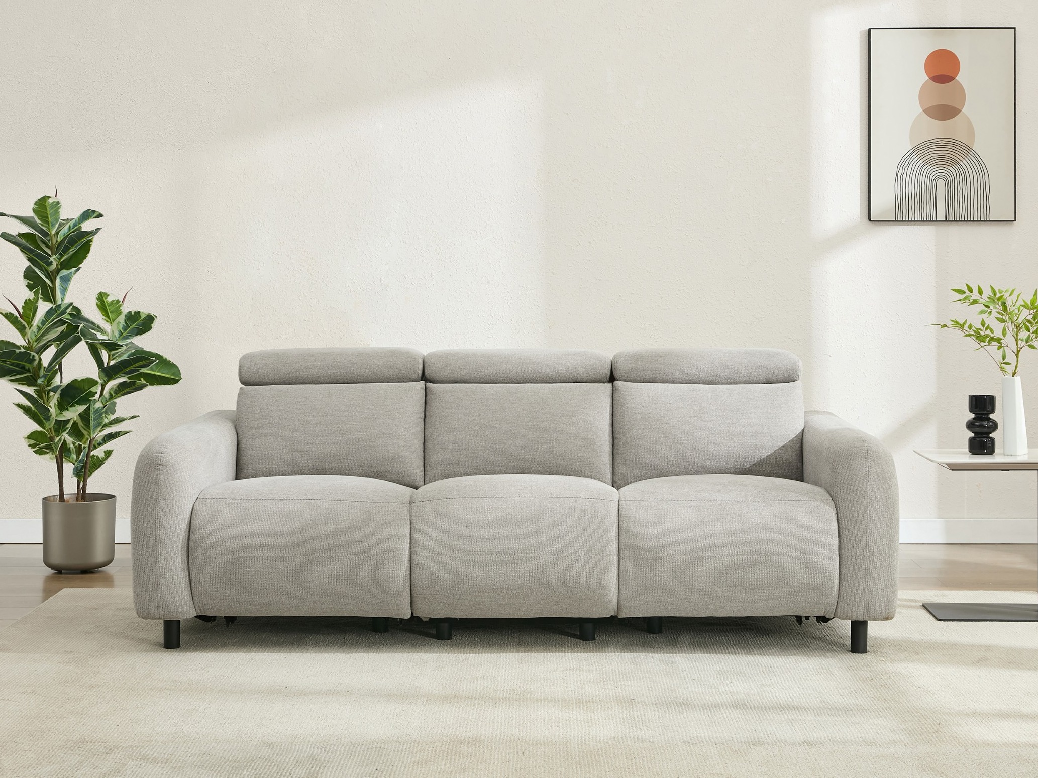 Sofa recliner Denton 1511 (Light grey)
