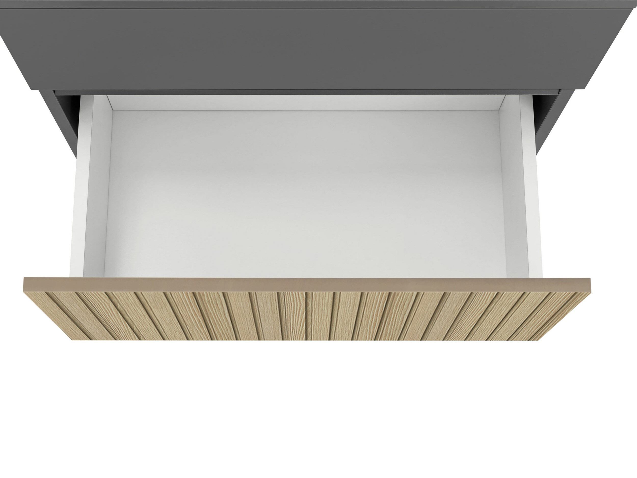 Όρθιο ντουλάπι νιπτήρα μπάνιου Soncamu 110 (Ανθρακί + Ελαφριά δρυς)