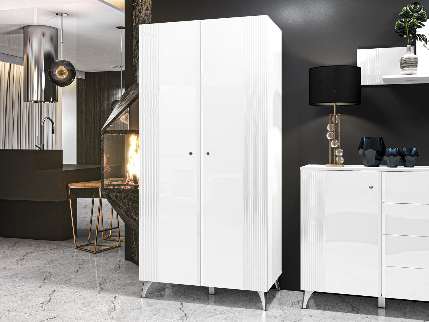 Ντουλάπα Fivfloi 100