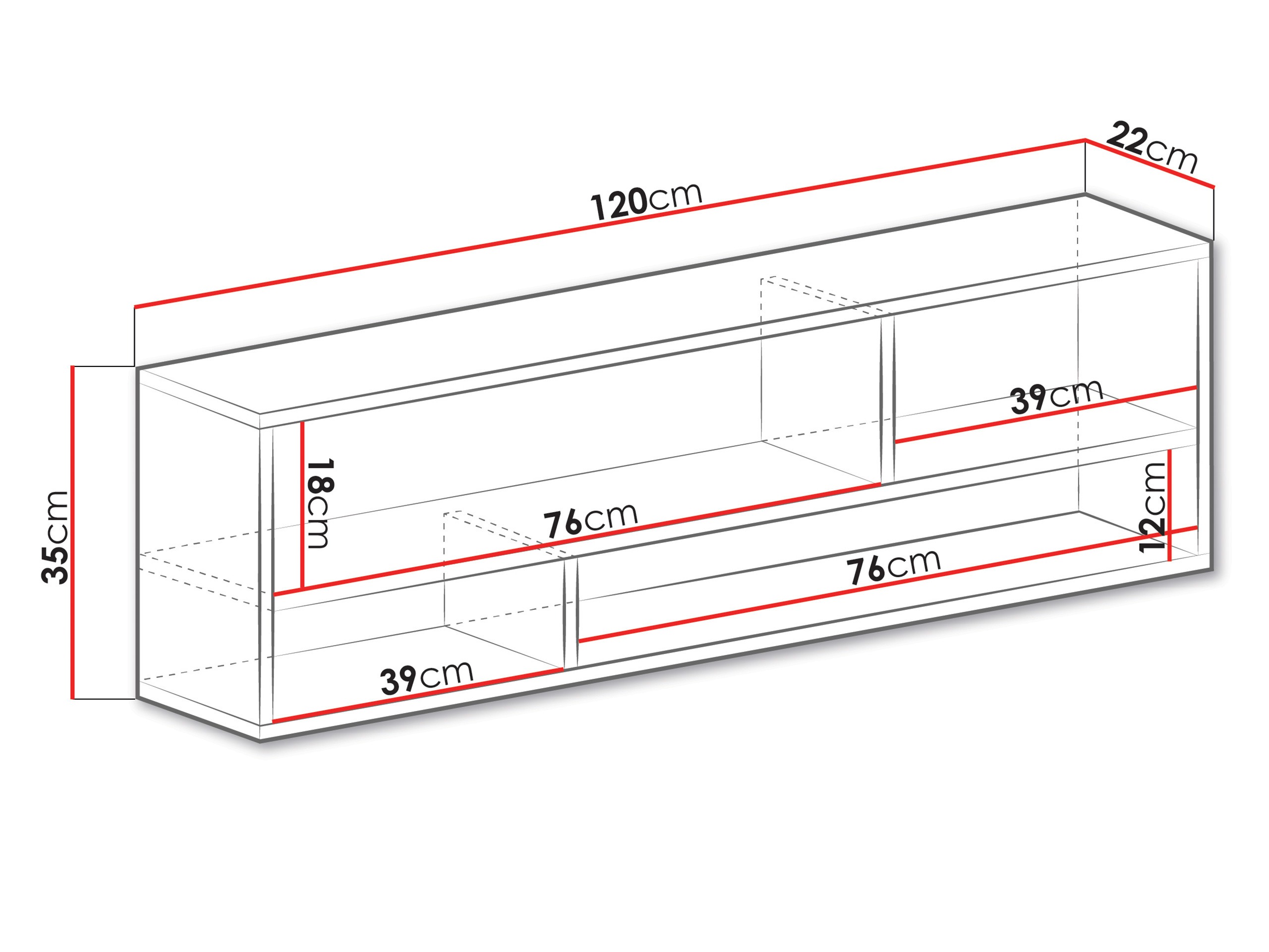 Ράφι τοίχου Tesmonu 111