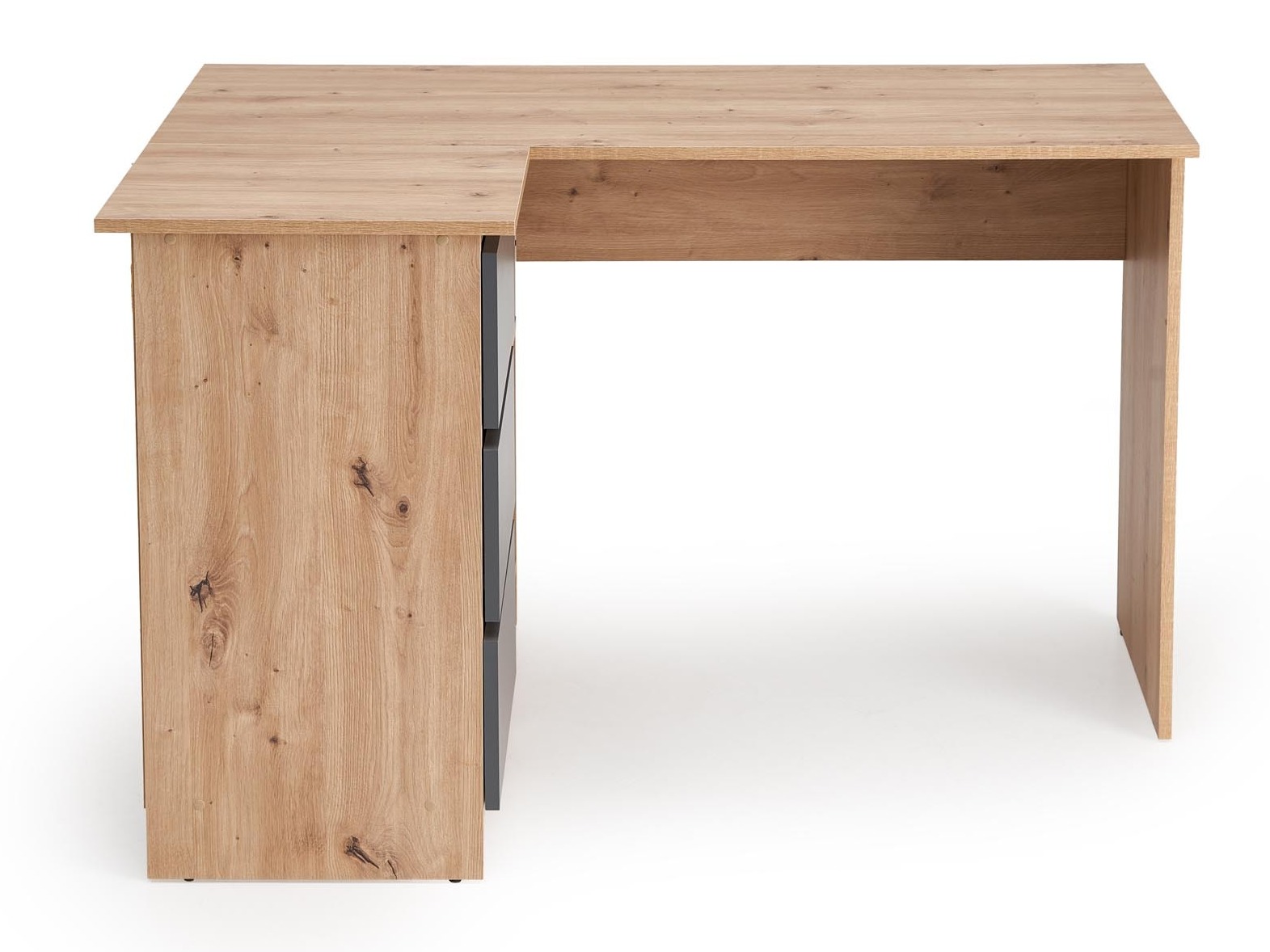 Γωνιακό γραφείο Houston 1950 (Γραφίτης + Artisan βελανιδιά)