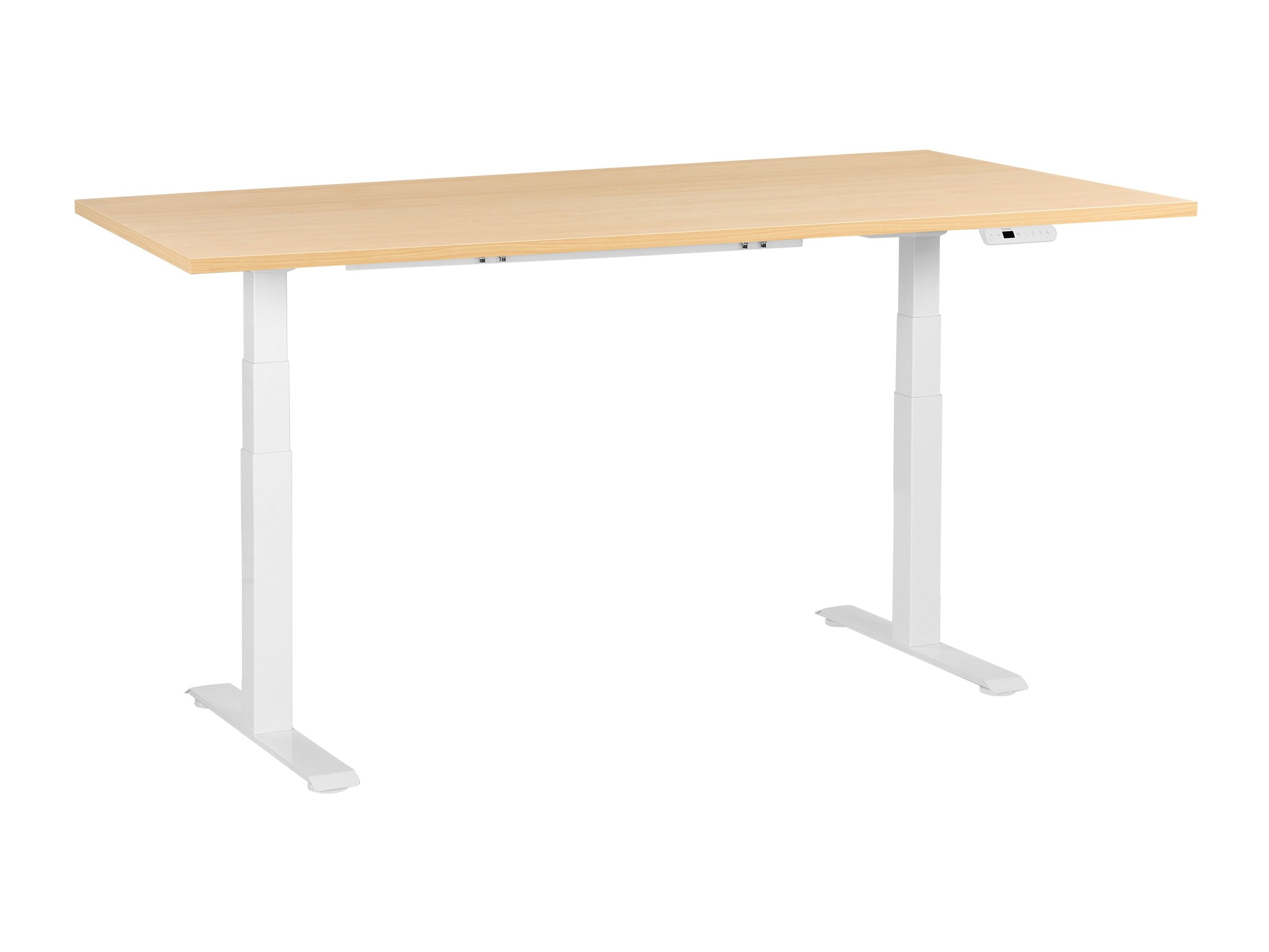 Height-adjustable desk Berwyn 2865 (Light wood + White)