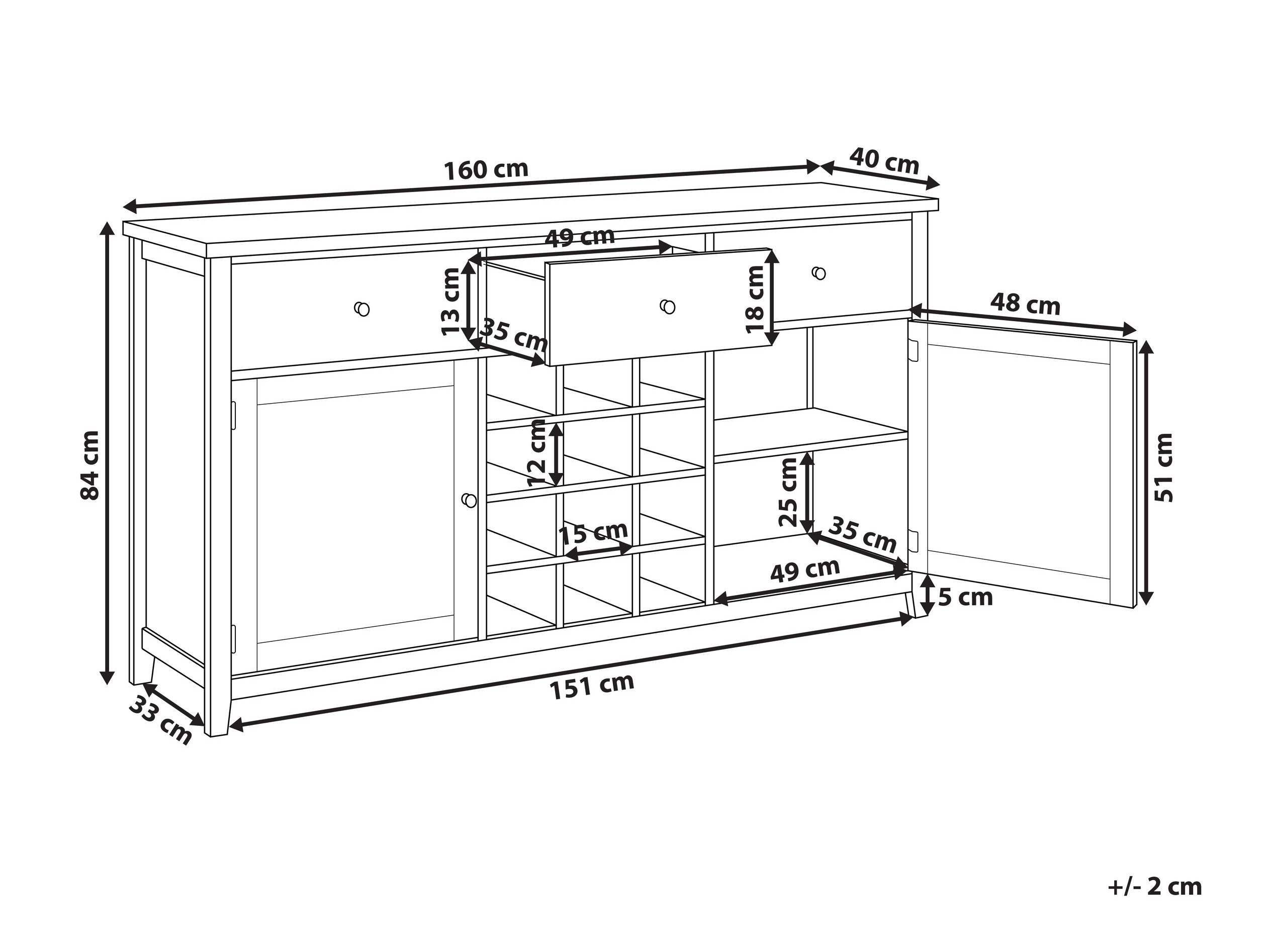 Συρταριέρα Berwyn 2869