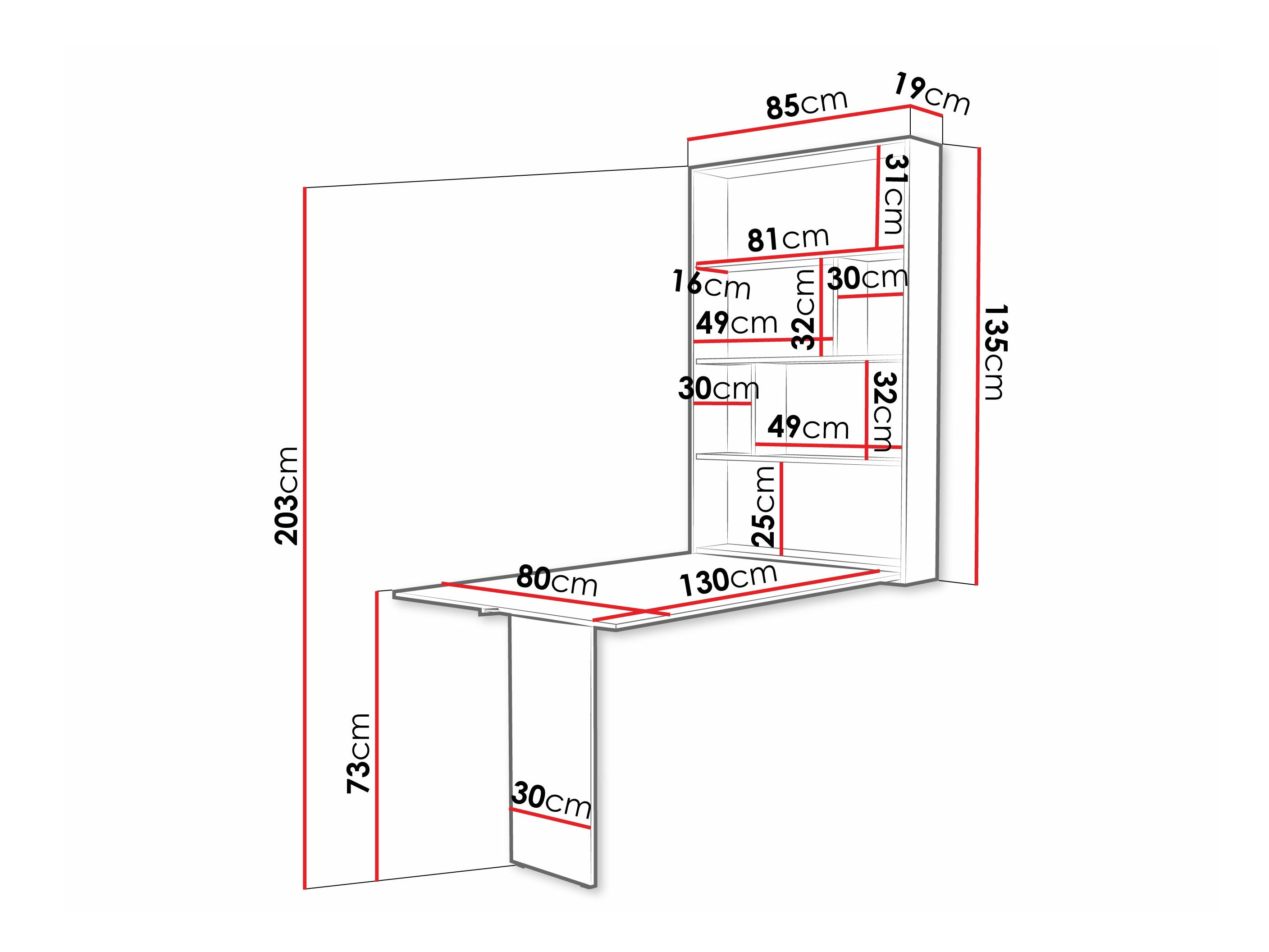 Αναδιπλούμενο τραπέζι Pinis III (Μαύρο + Δρυς wotan)
