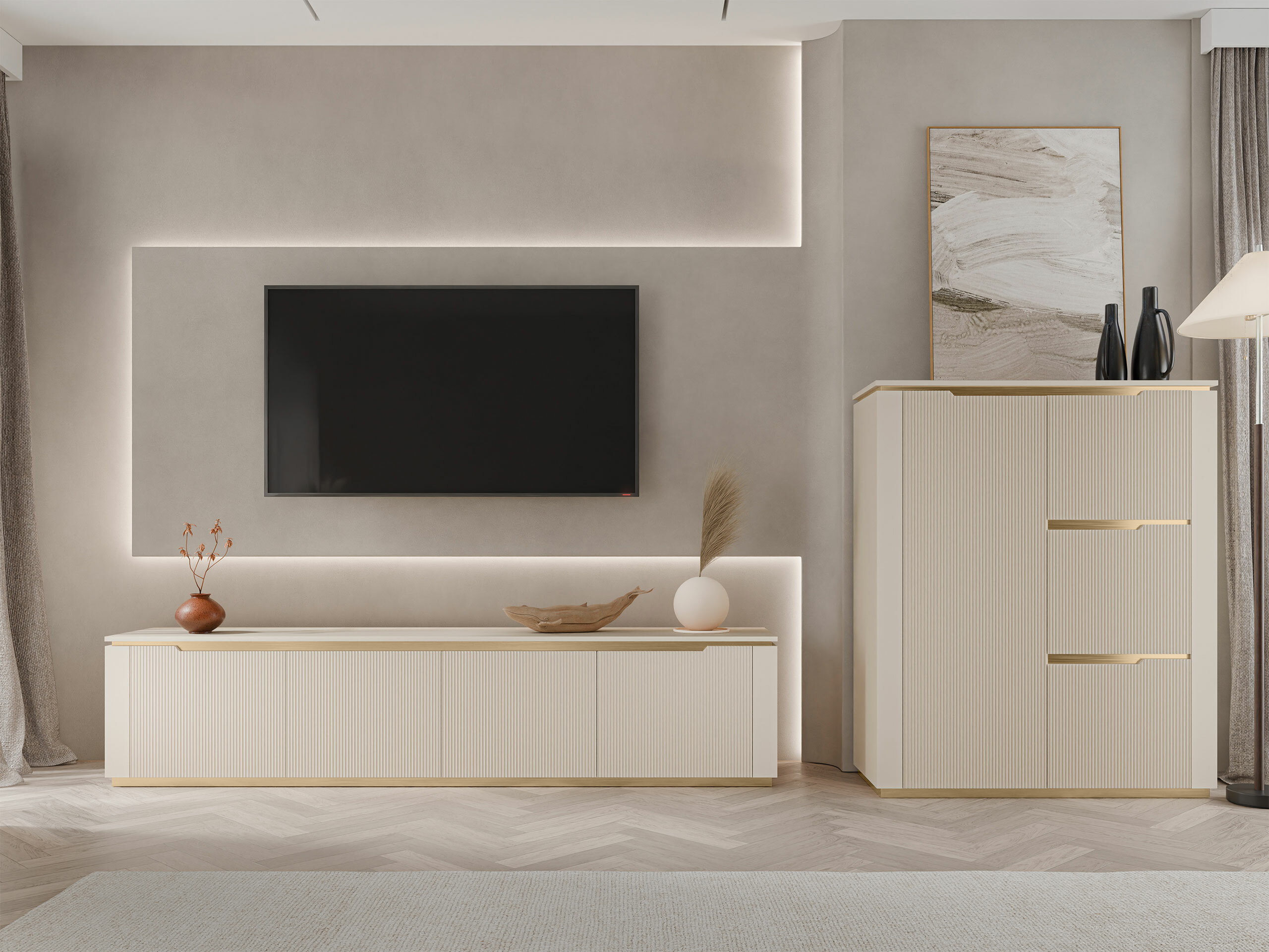 Έπιπλο τηλεόρασης Comfivo Ovitas