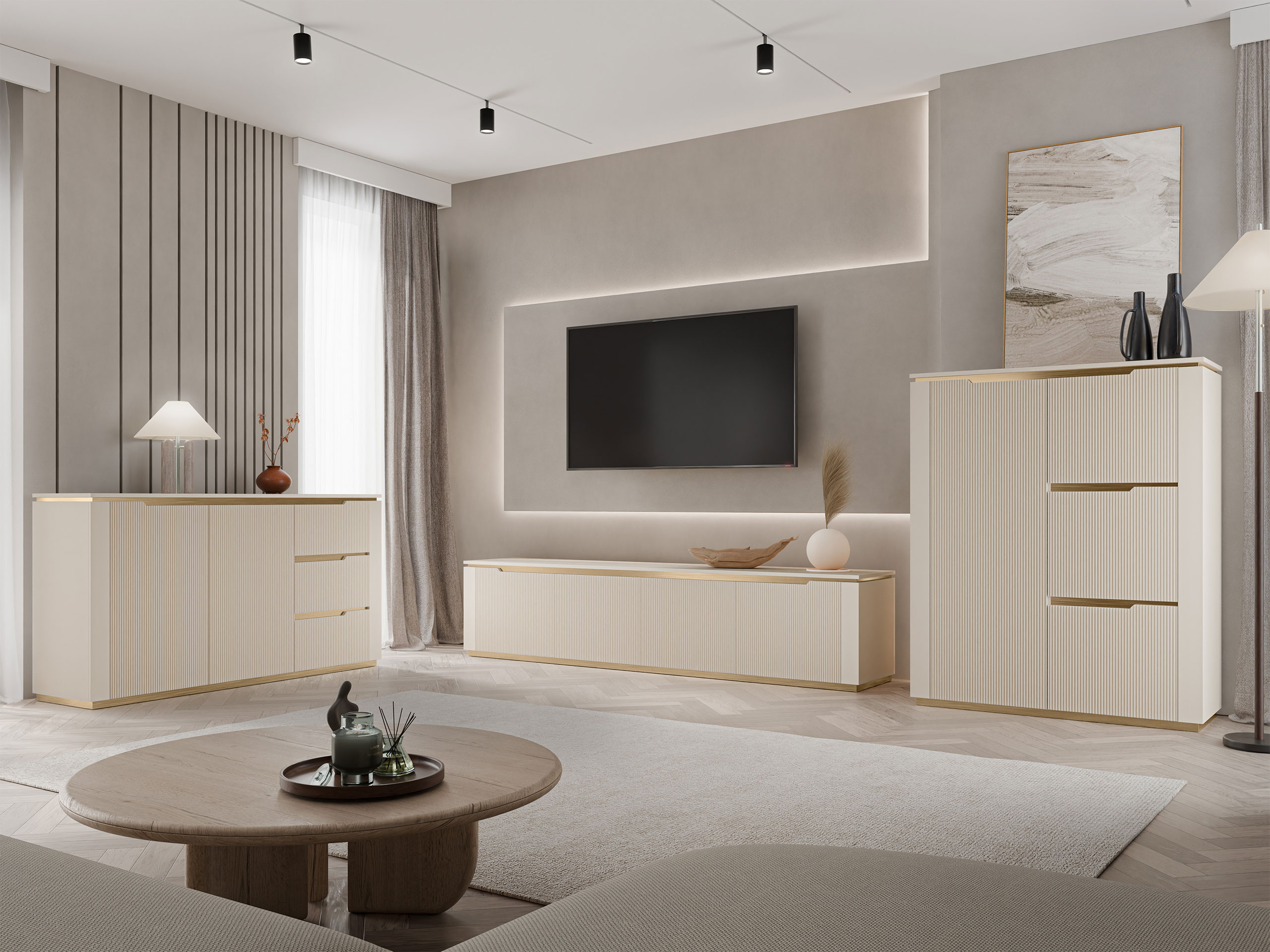Living room set Comfivo Ovitas