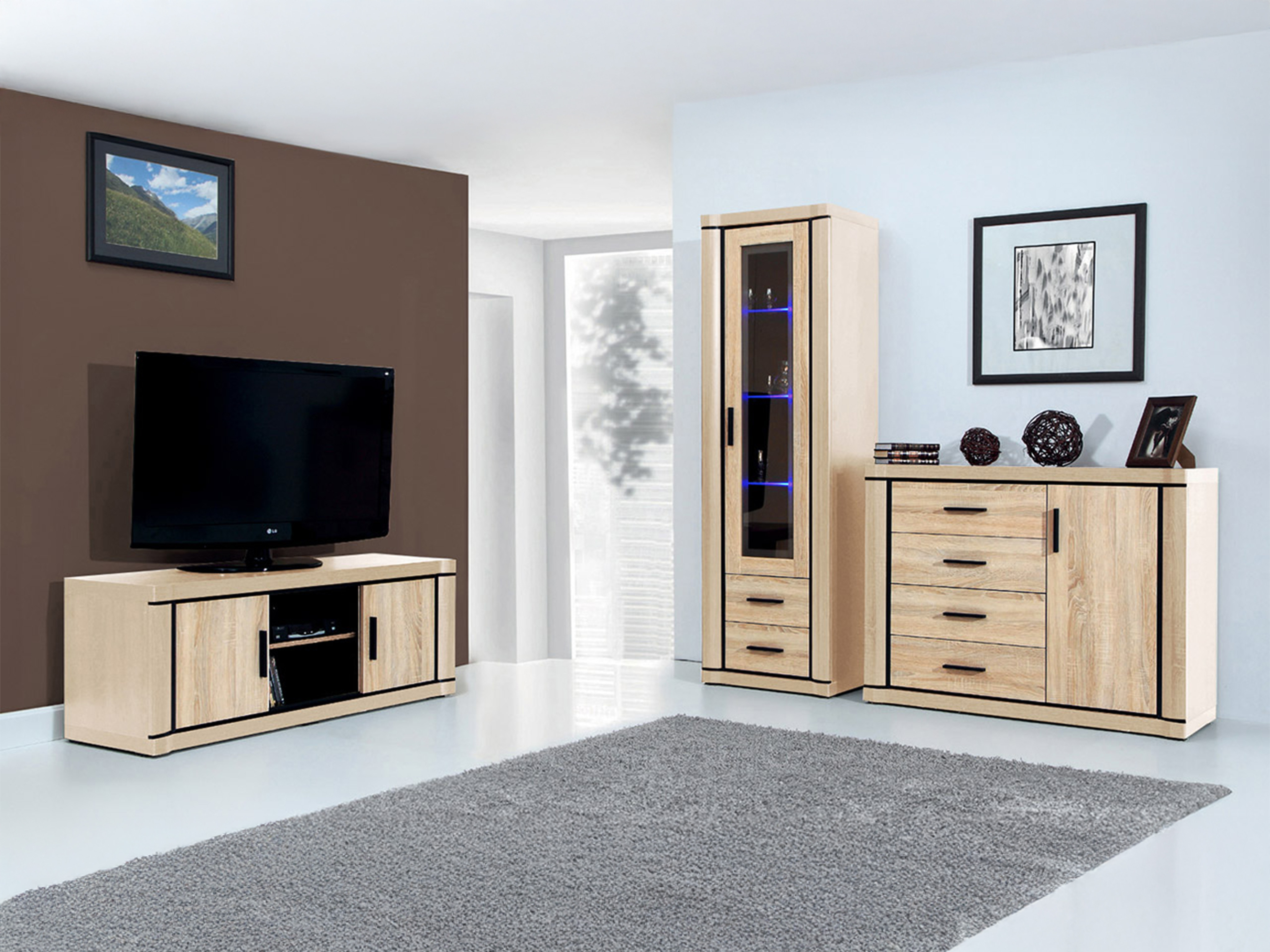 Living room set Lorelie 122 (Sonoma oak)