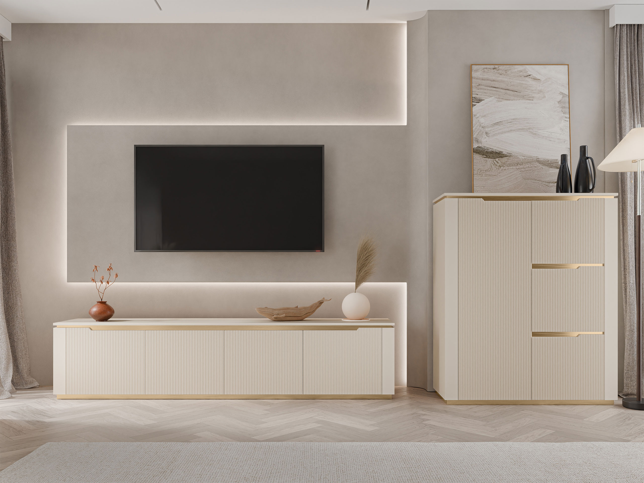 Σετ επίπλων σαλονιού Comfivo Ovitas I