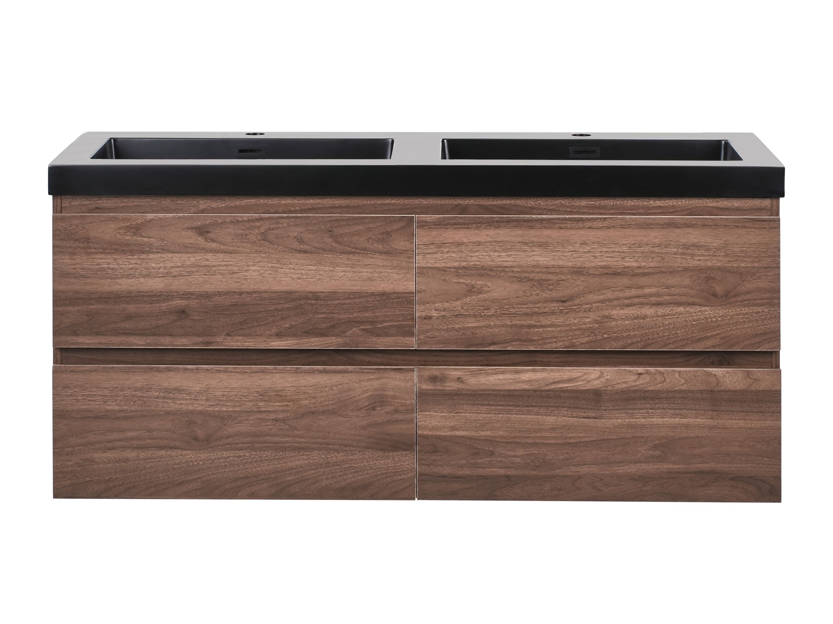 Επιτοίχιο ντουλάπι μπάνιου με υποδοχή νιπτήρα Berwyn 2873 (Σκούρο καφέ)