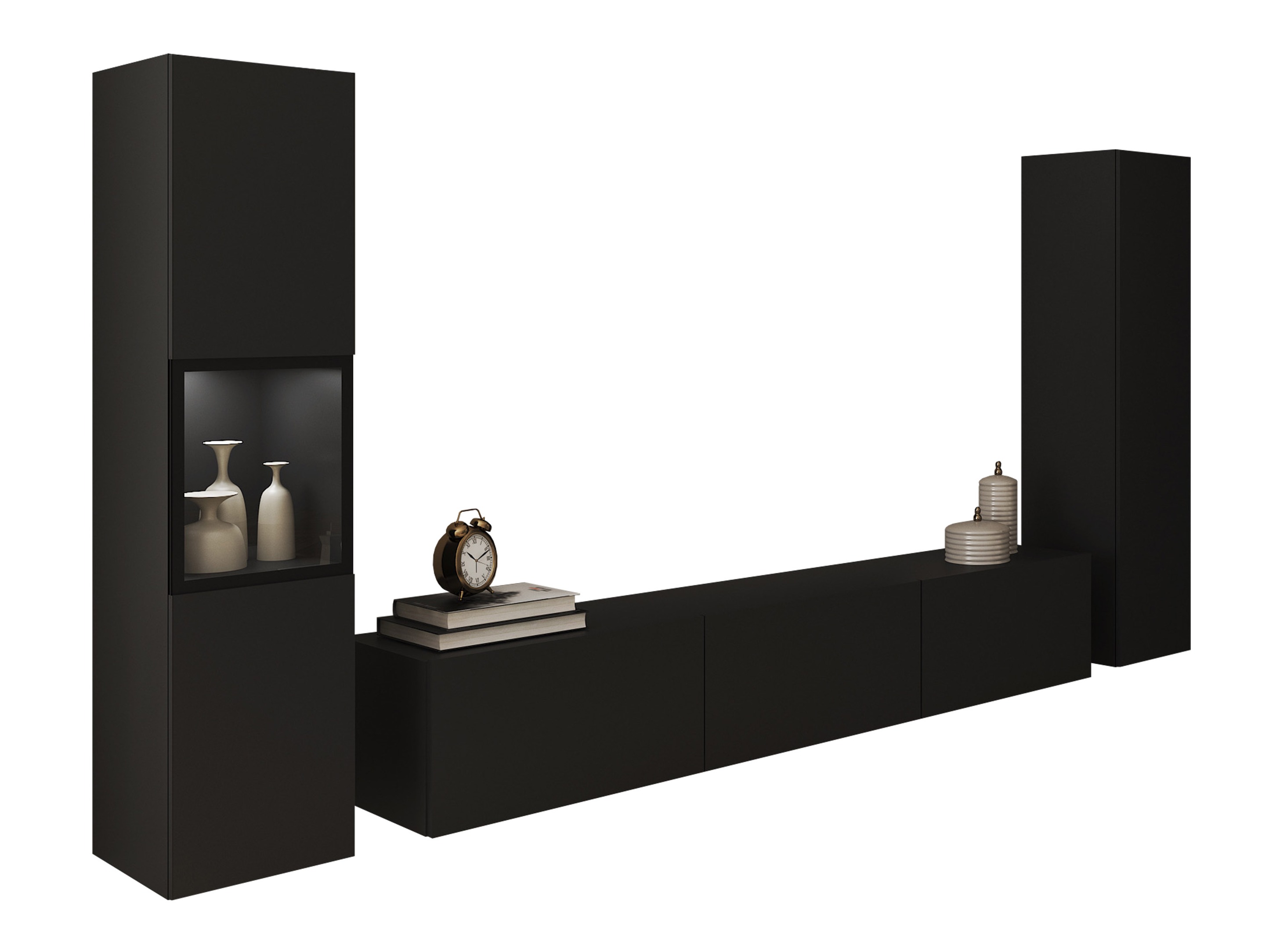 Σετ επίπλων σαλονιού Sarasota 193 (Γραφίτης)