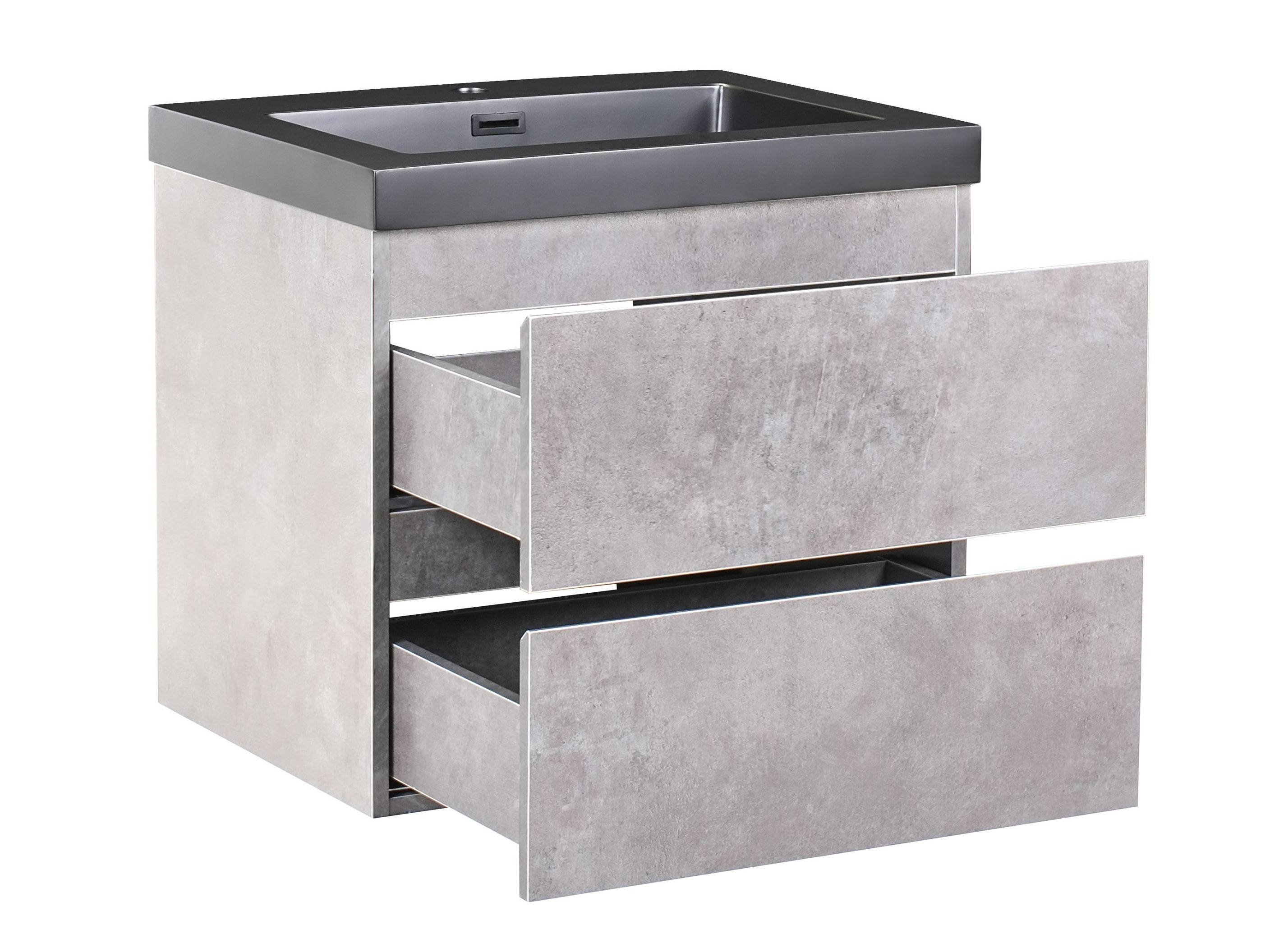 Wall-mounted bathroom cabinet for washbasin Berwyn 2872 (Grey)