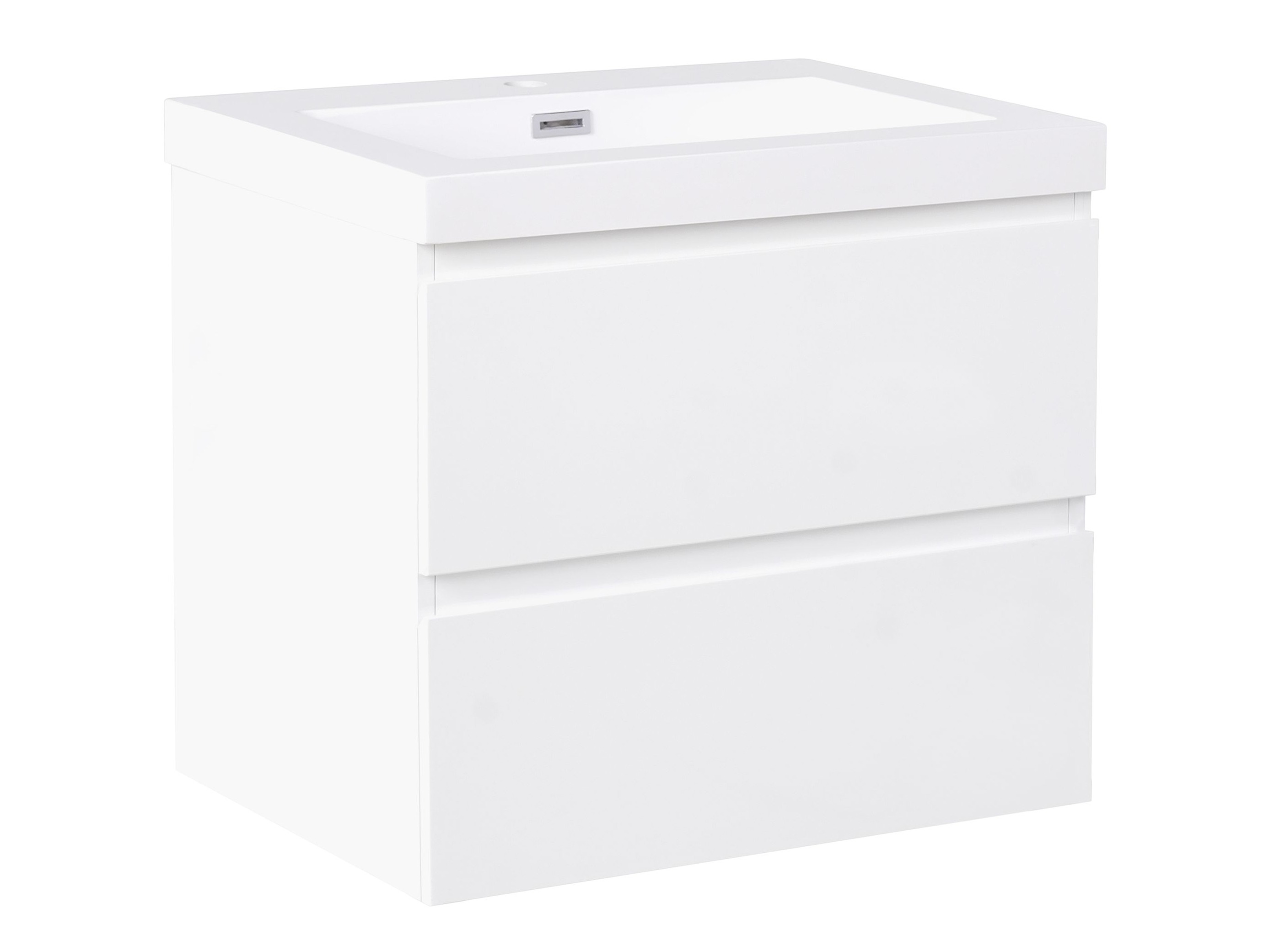 Wall-mounted bathroom cabinet for washbasin Berwyn 2872 (White)