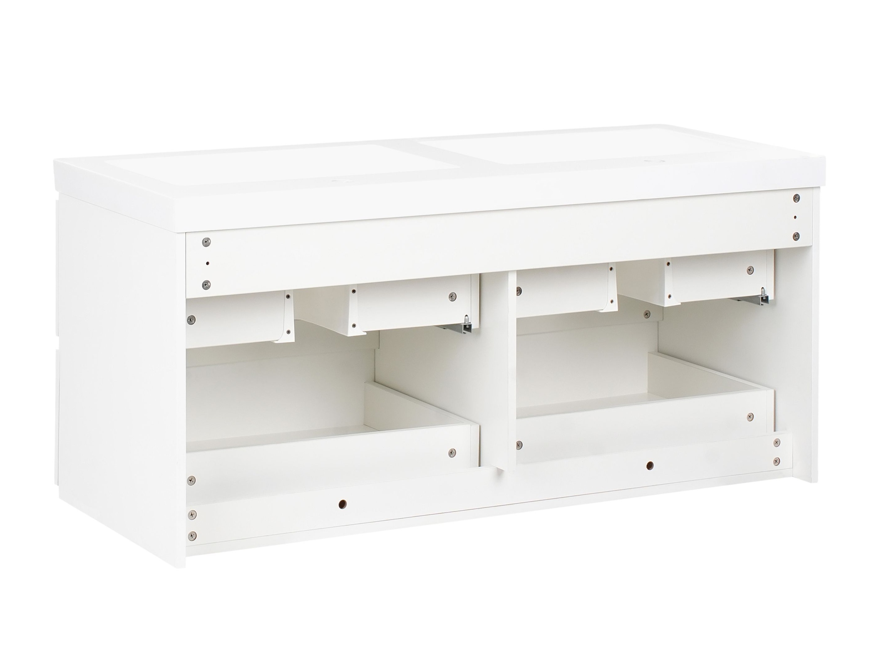 Wall-mounted bathroom cabinet for washbasin Berwyn 2873 (White)
