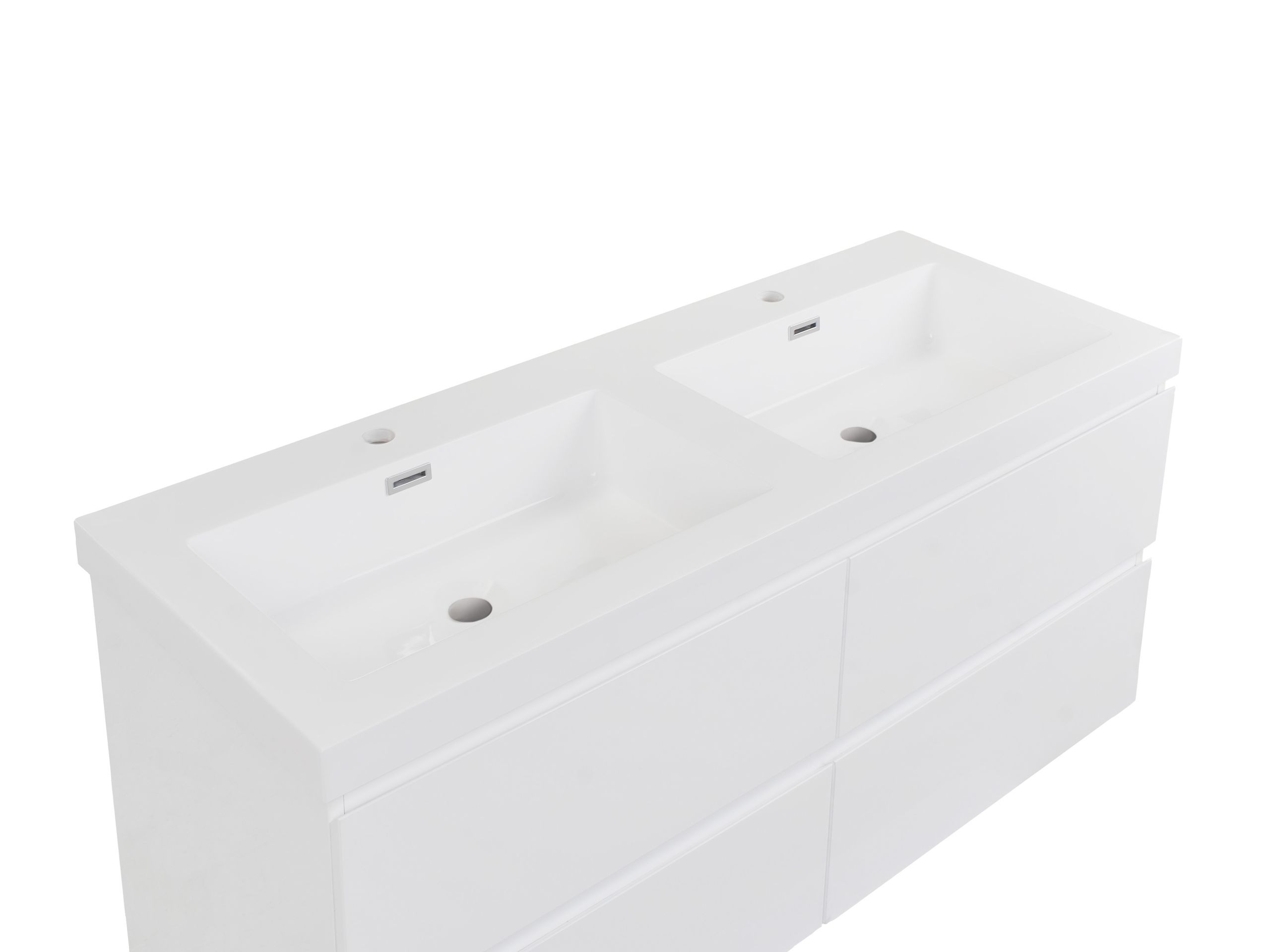 Wall-mounted bathroom cabinet for washbasin Berwyn 2873 (White)