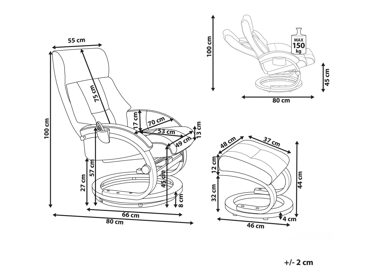 Πολυθρόνα Berwyn 877 (Καφέ)