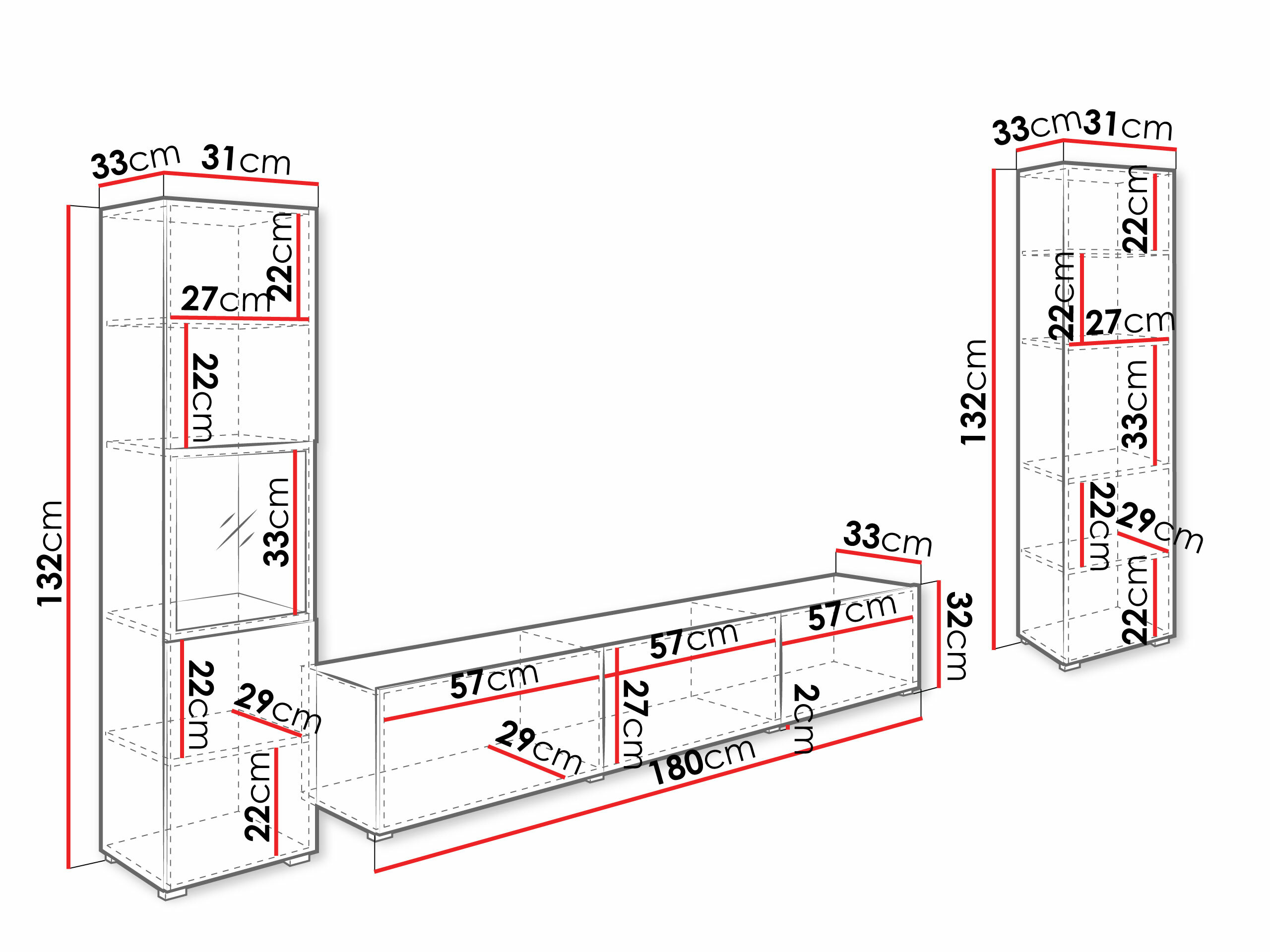 Σετ επίπλων σαλονιού Sarasota 193 (Γραφίτης)