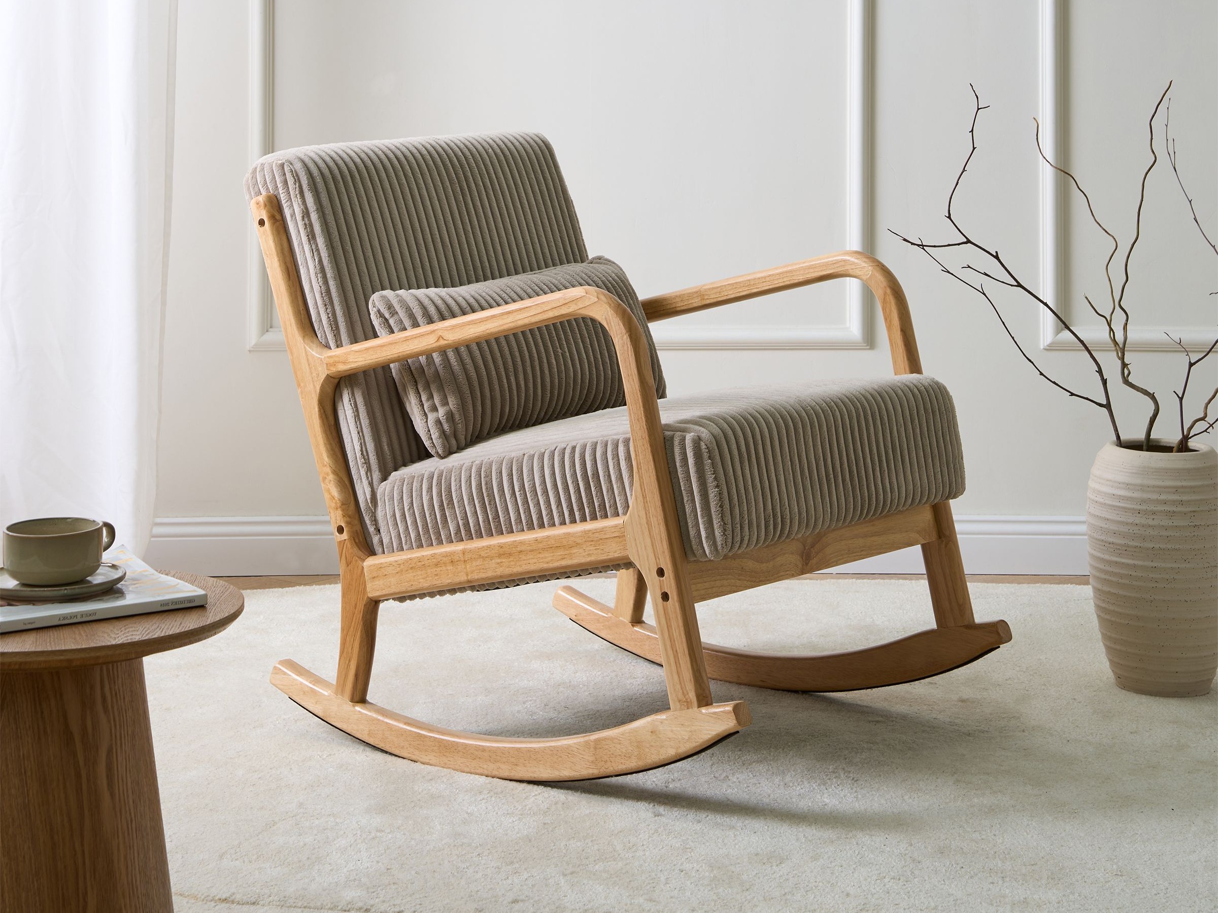 Κουνιστή καρέκλα Berwyn 2882 (Μπεζ)