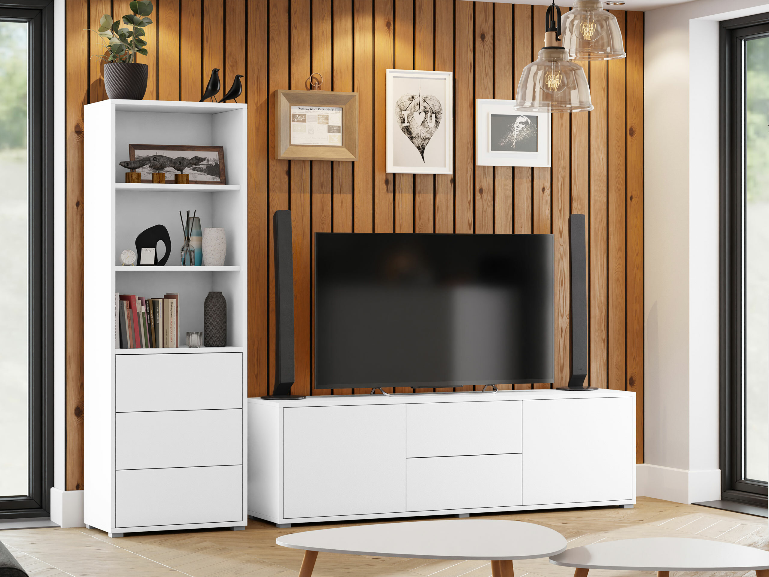 Living room set Comfivo Tutela IV (White)