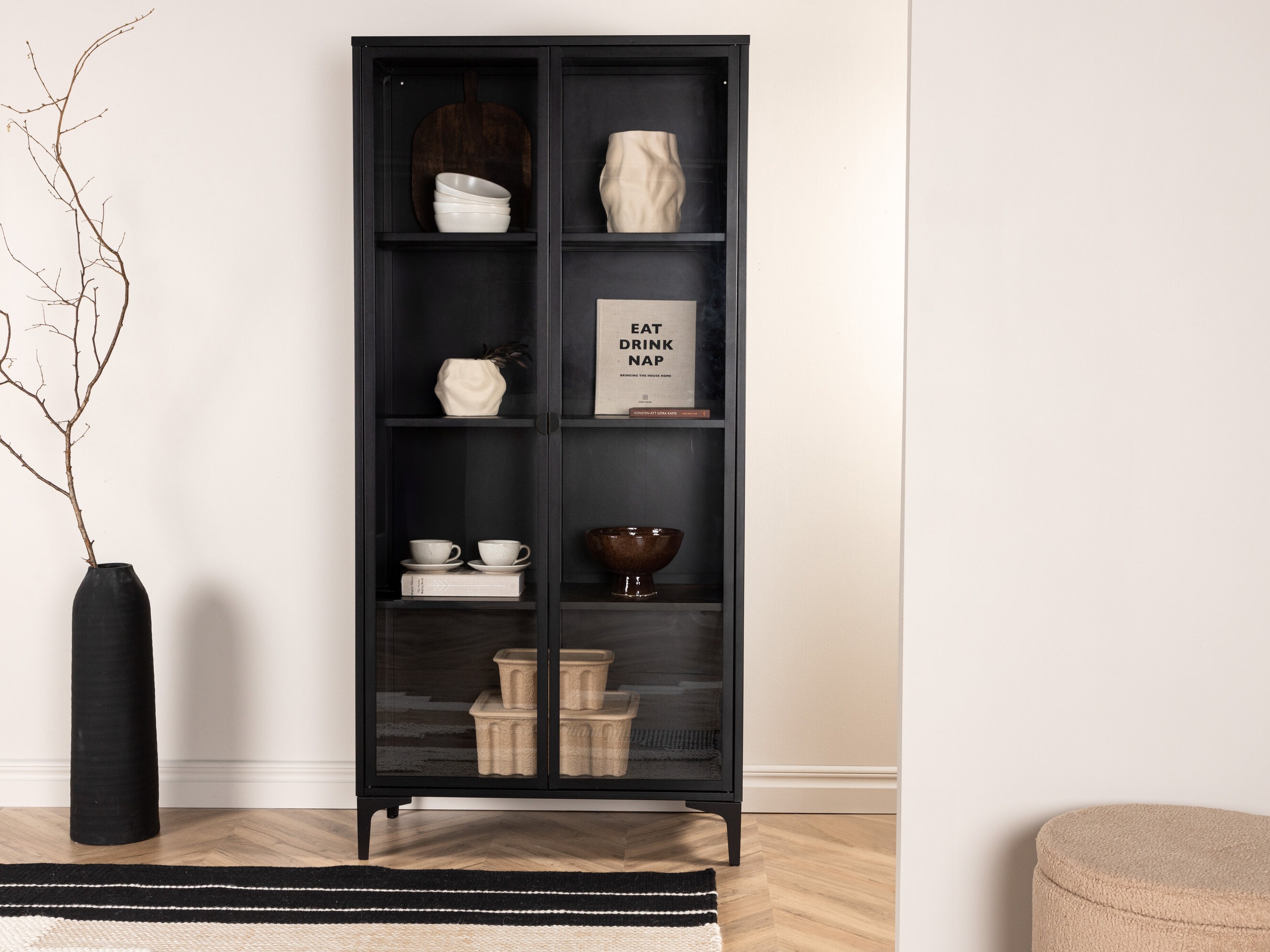 Βιβλιοθήκη Romcamu 103 (Μαύρο)