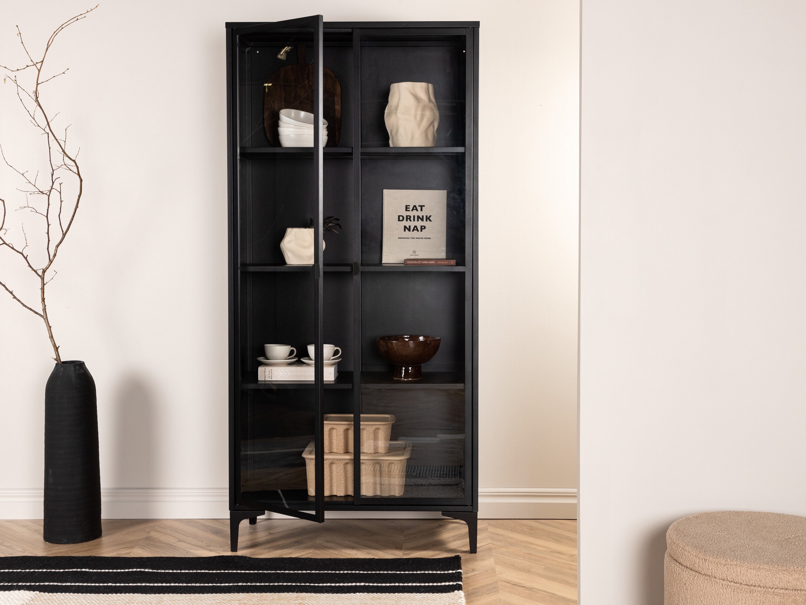 Βιβλιοθήκη Romcamu 103 (Μαύρο)