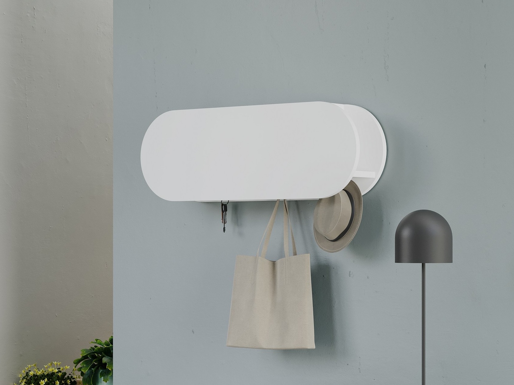Coat rack Kailua 2144 (White)