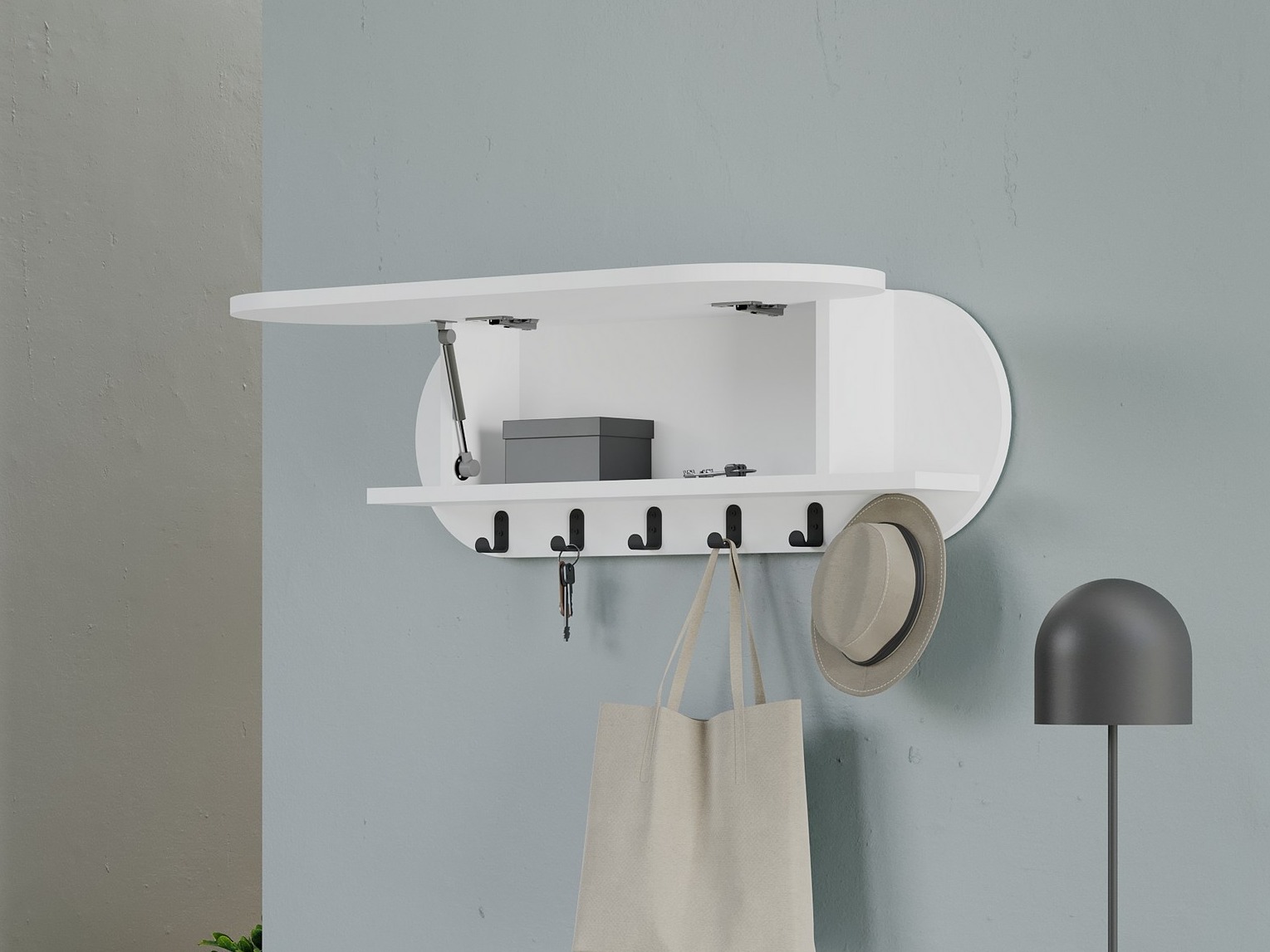 Coat rack Kailua 2144 (White)
