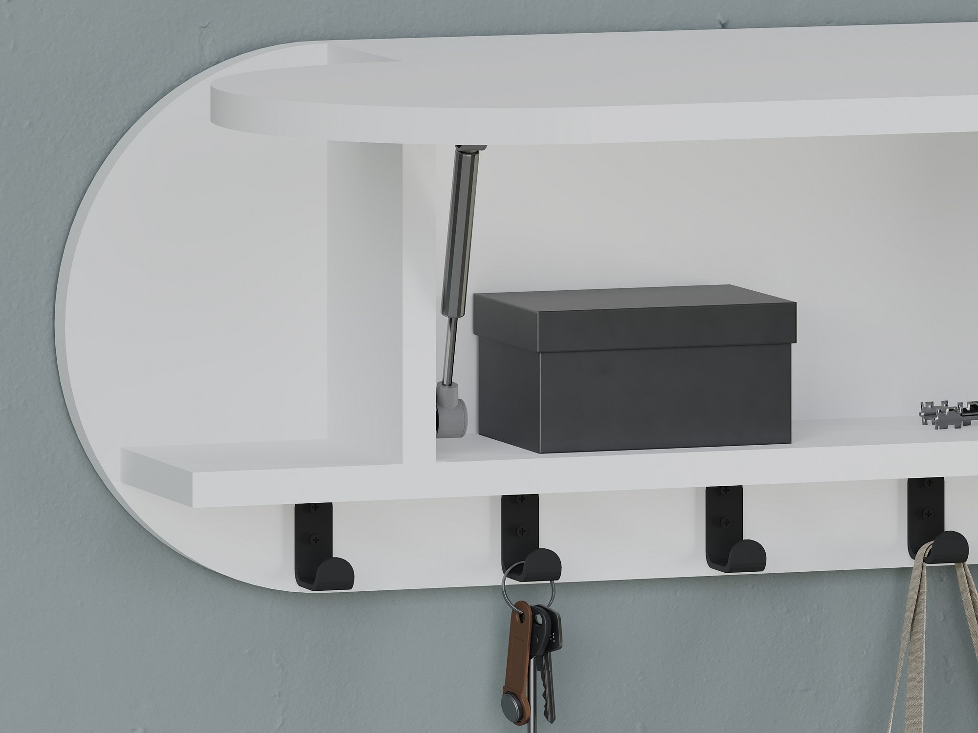 Coat rack Kailua 2144 (White)