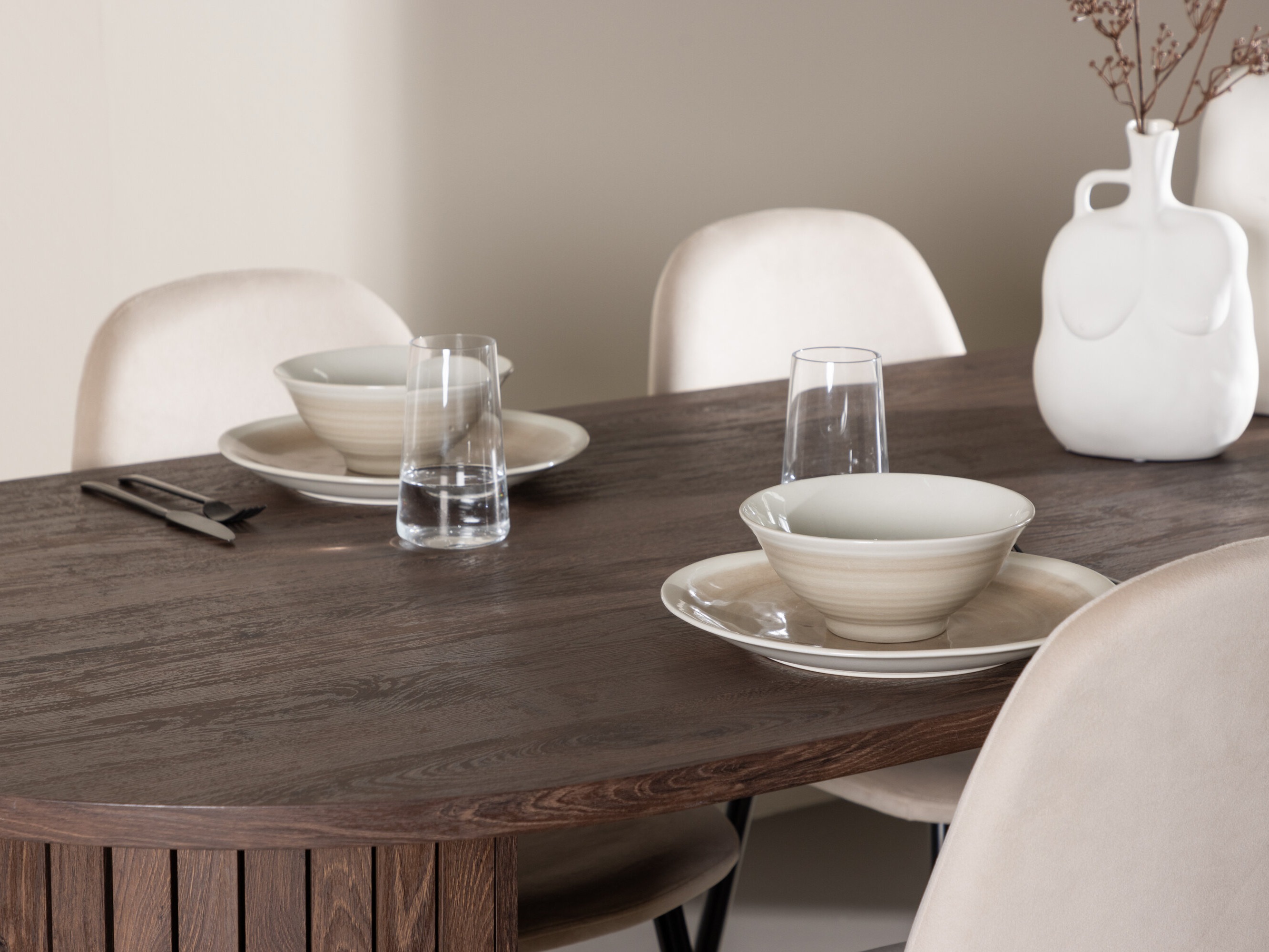 Σετ τραπεζαρίας Dallas 4995 (Μπεζ)