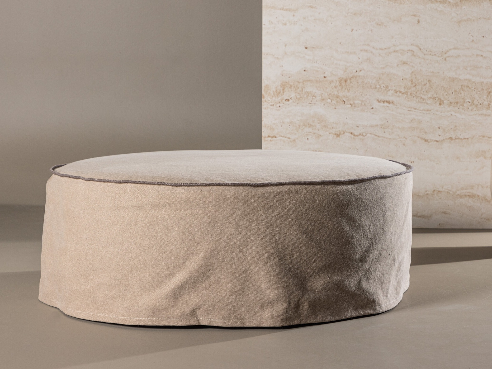 Ταμπουρέ Dallas 5006 (Ανοιχτό καφέ)