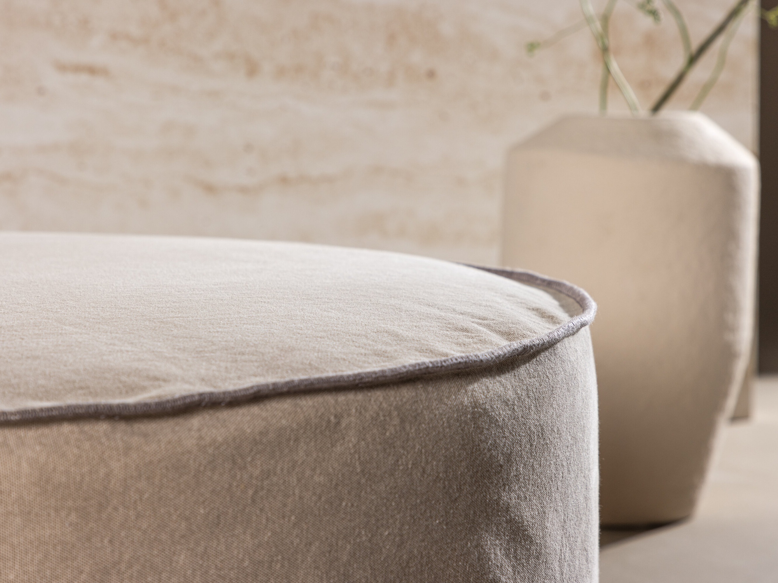 Ταμπουρέ Dallas 5006 (Ανοιχτό καφέ)