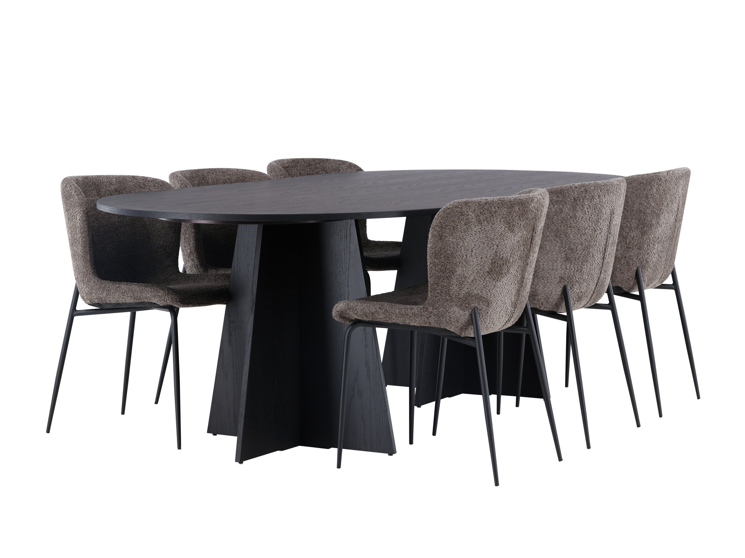 Σετ τραπεζαρίας Dallas 5052 (Καφέ)