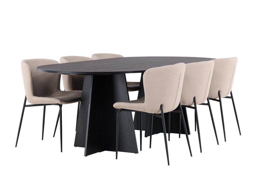 Σετ τραπεζαρίας Dallas 5052 (Μπεζ)