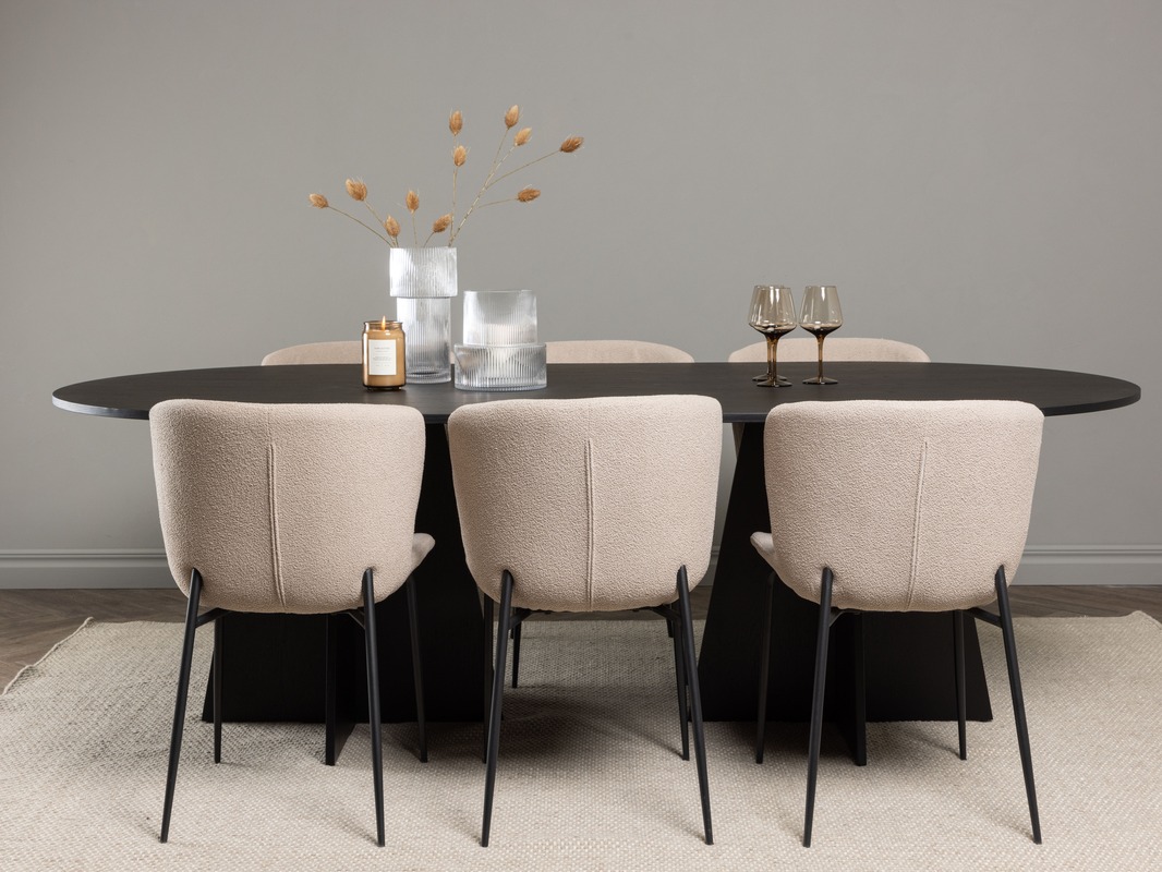 Σετ τραπεζαρίας Dallas 5052 (Μπεζ)