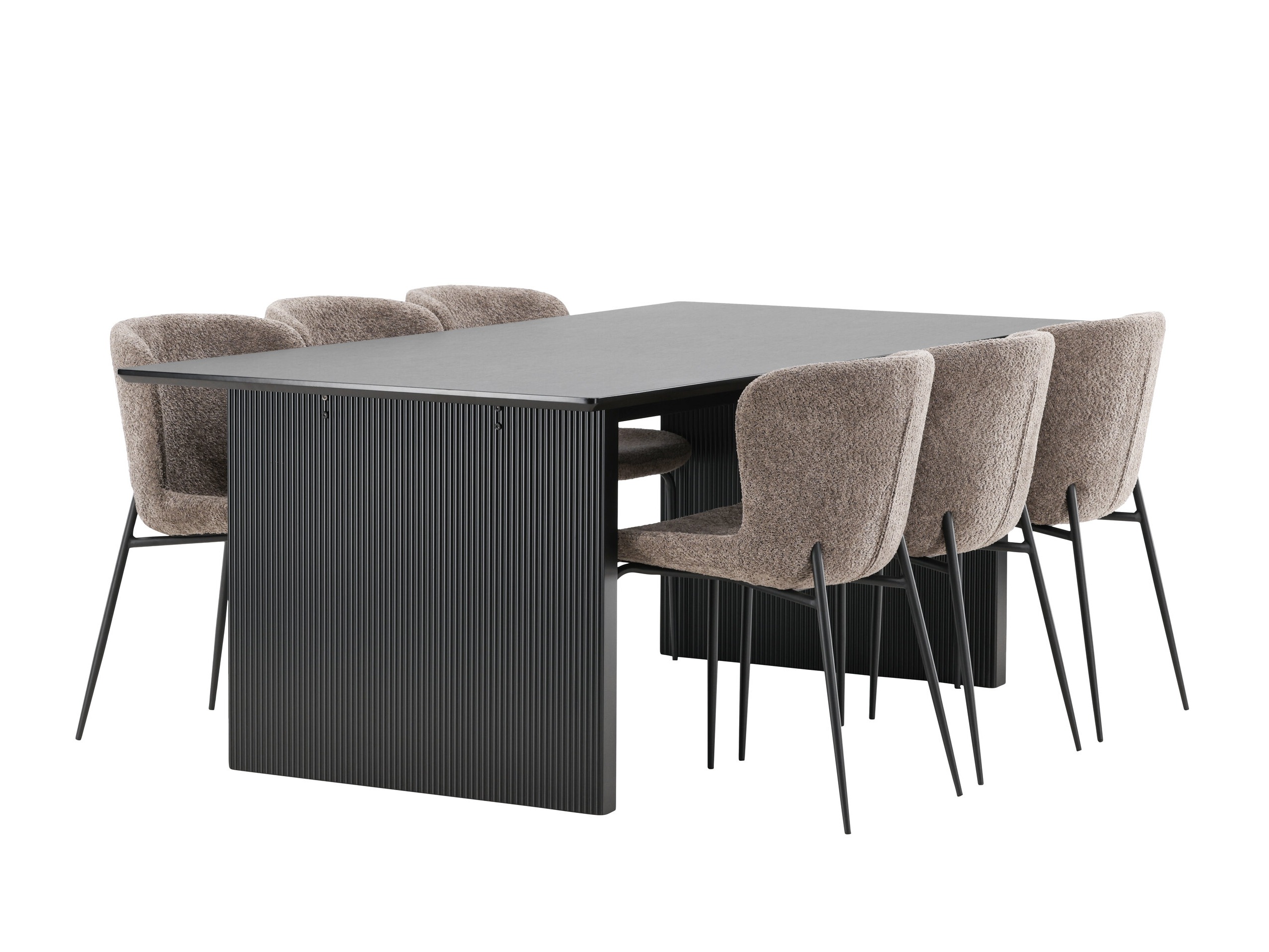 Σετ τραπεζαρίας Dallas 5066 (Καφέ)